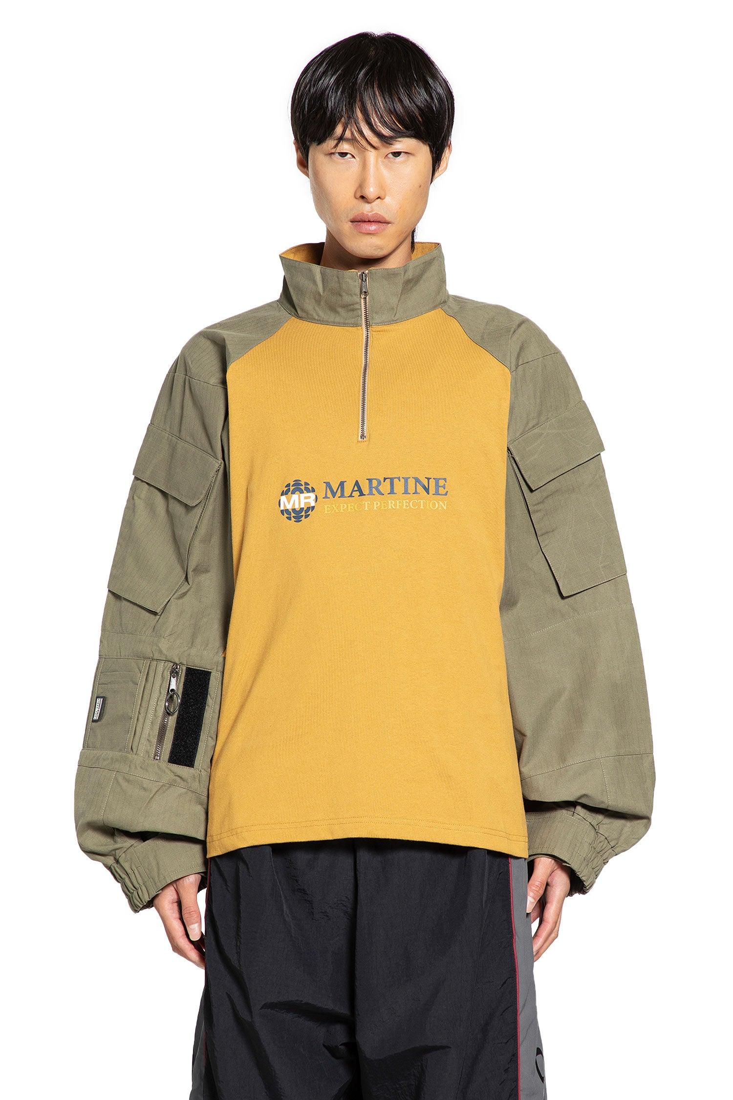 Martine Rose Shrunken Utility Sleeve Shirt in Yellow for Men | Lyst