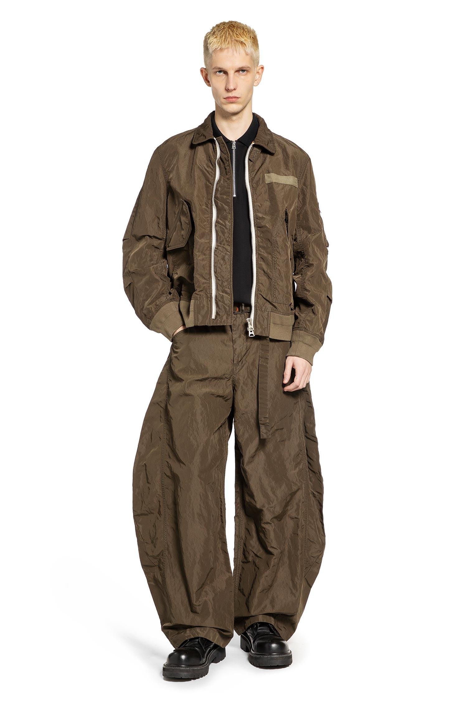 Sacai Treated Nylon Twill Pants in Brown for Men | Lyst