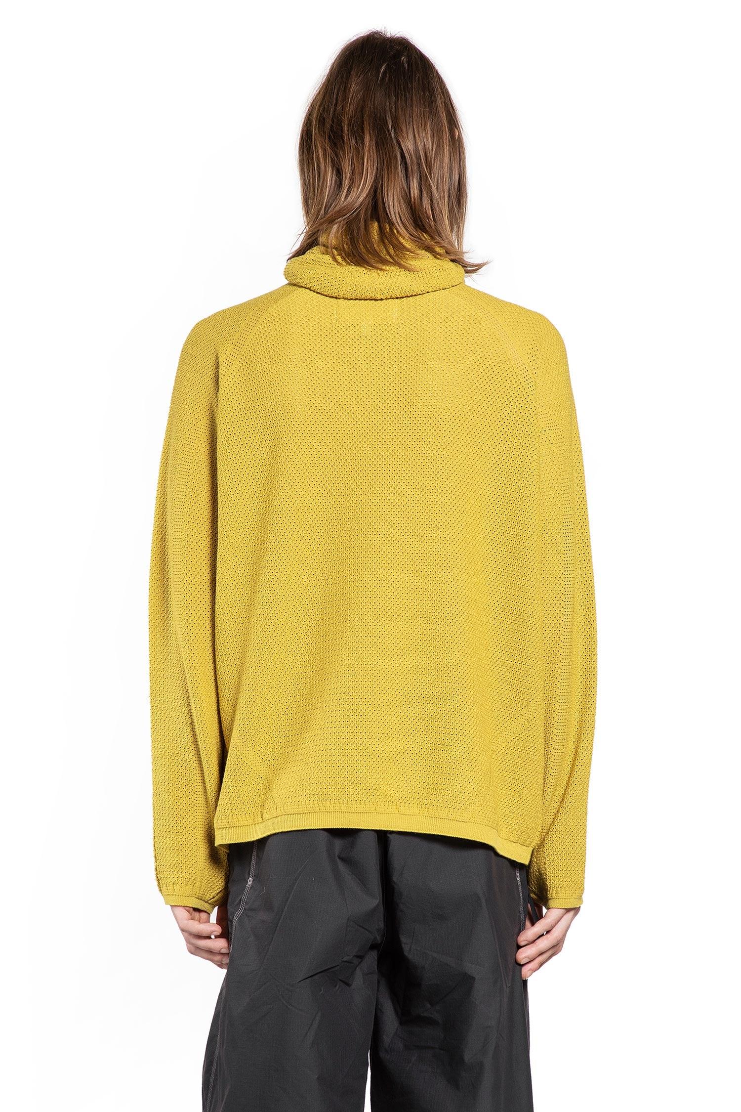 Goldwin 0 Perforated Wholegarment Knit Top in Yellow for Men | Lyst