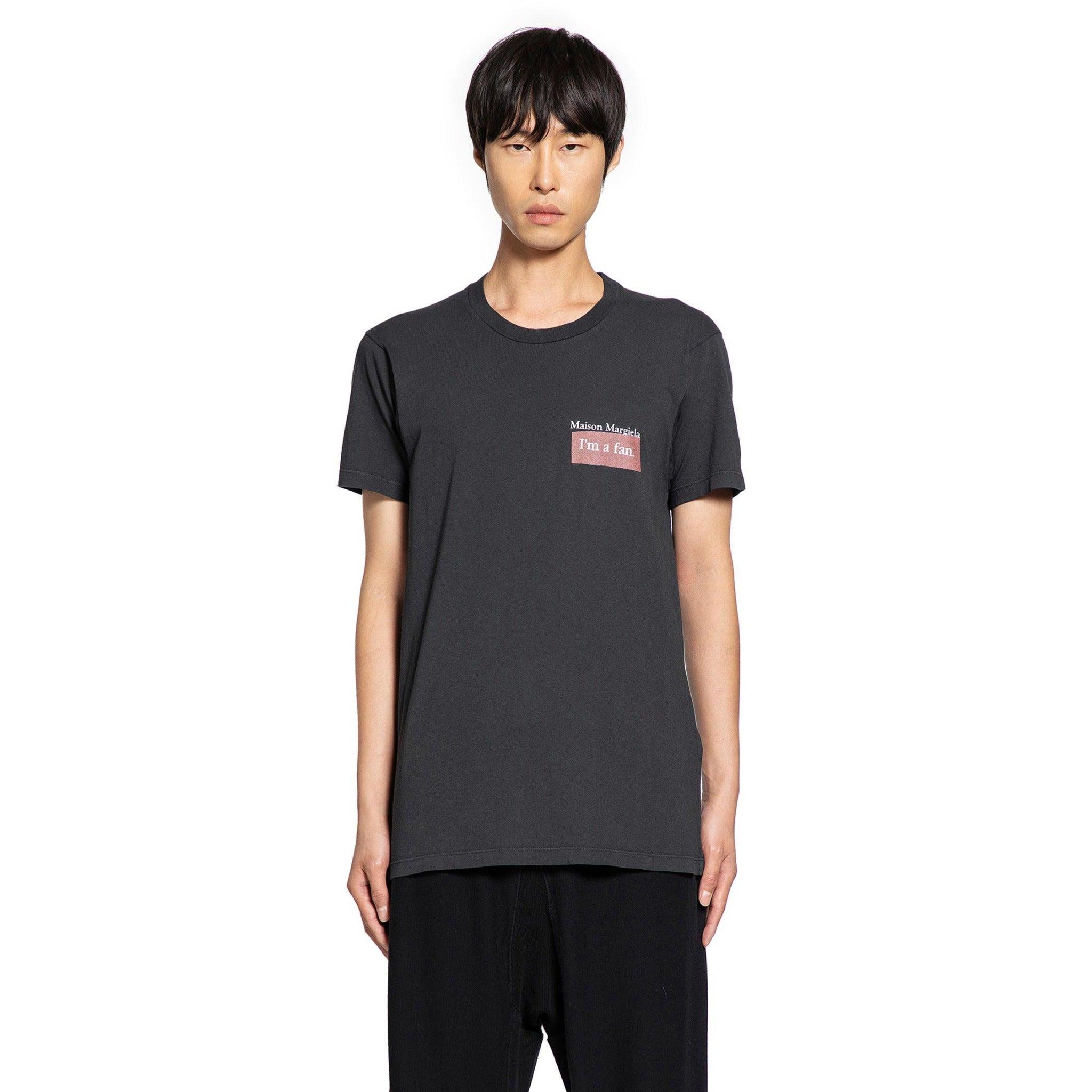 Maison Margiela Printed T-Shirt in Black for Men | Lyst