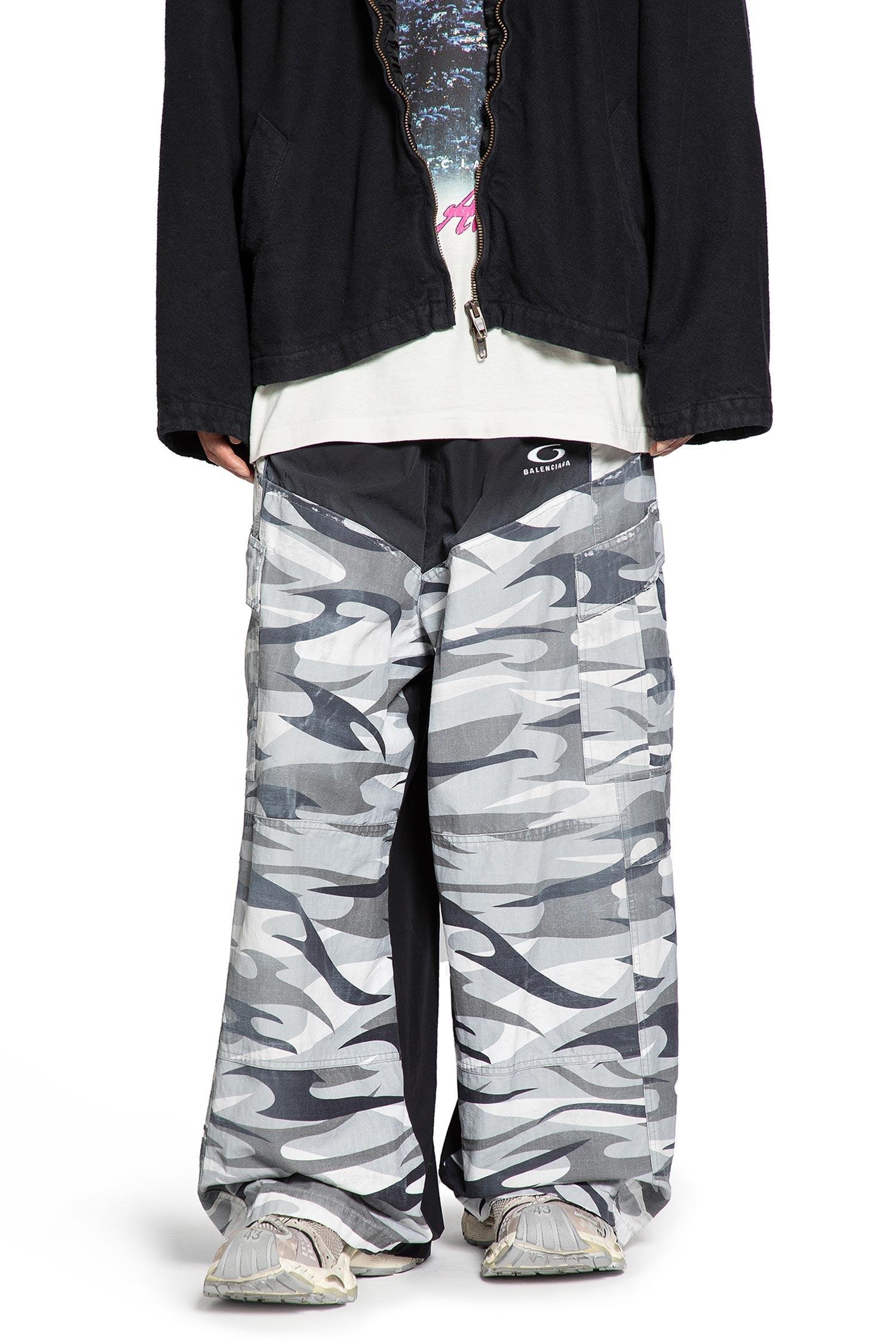 Balenciaga Cut-Up Cargo Tracksuit Pants in Gray for Men | Lyst