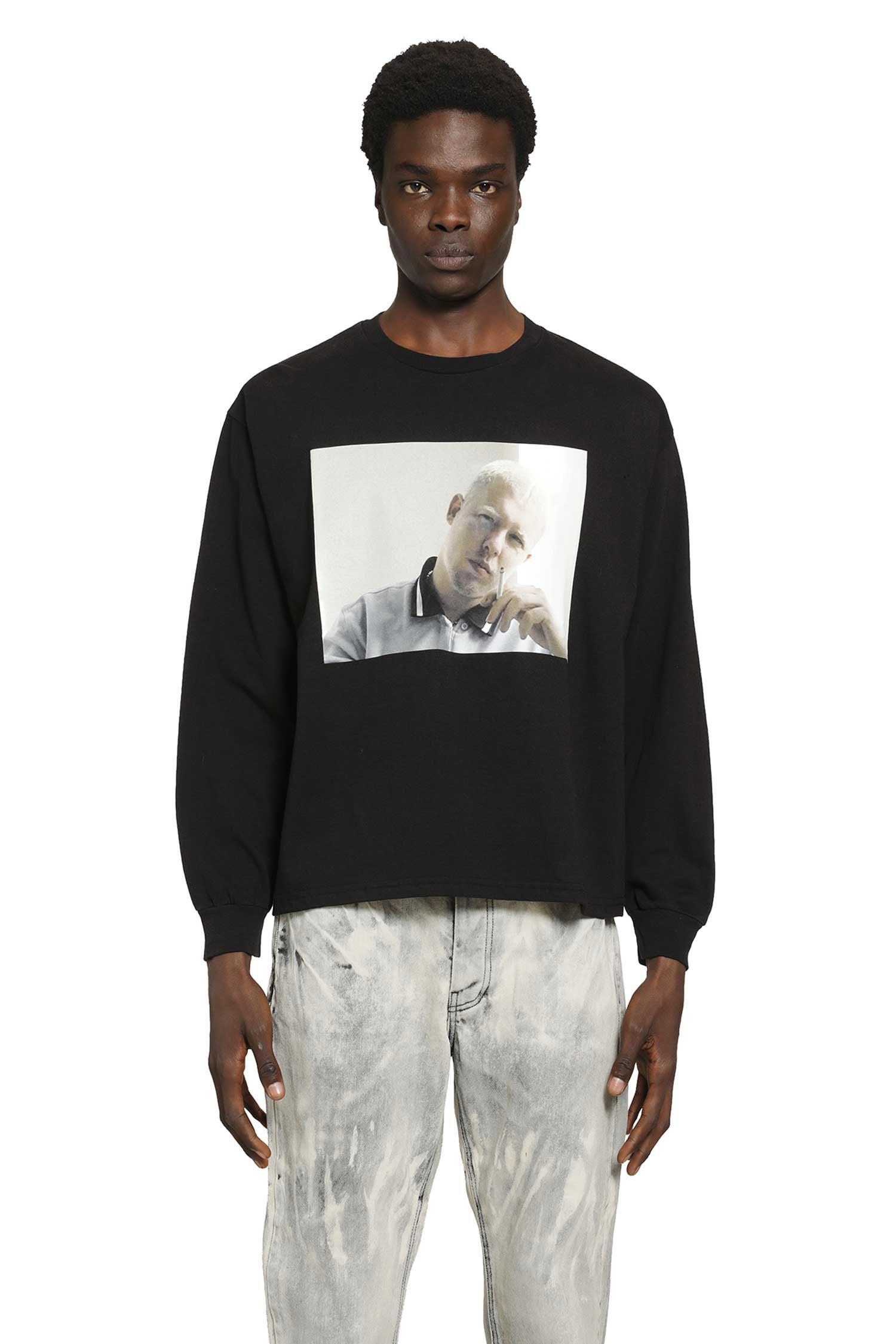 ALEXANDER DIGENOVA Alexander Long Sleeve T-Shirt in Black for Men