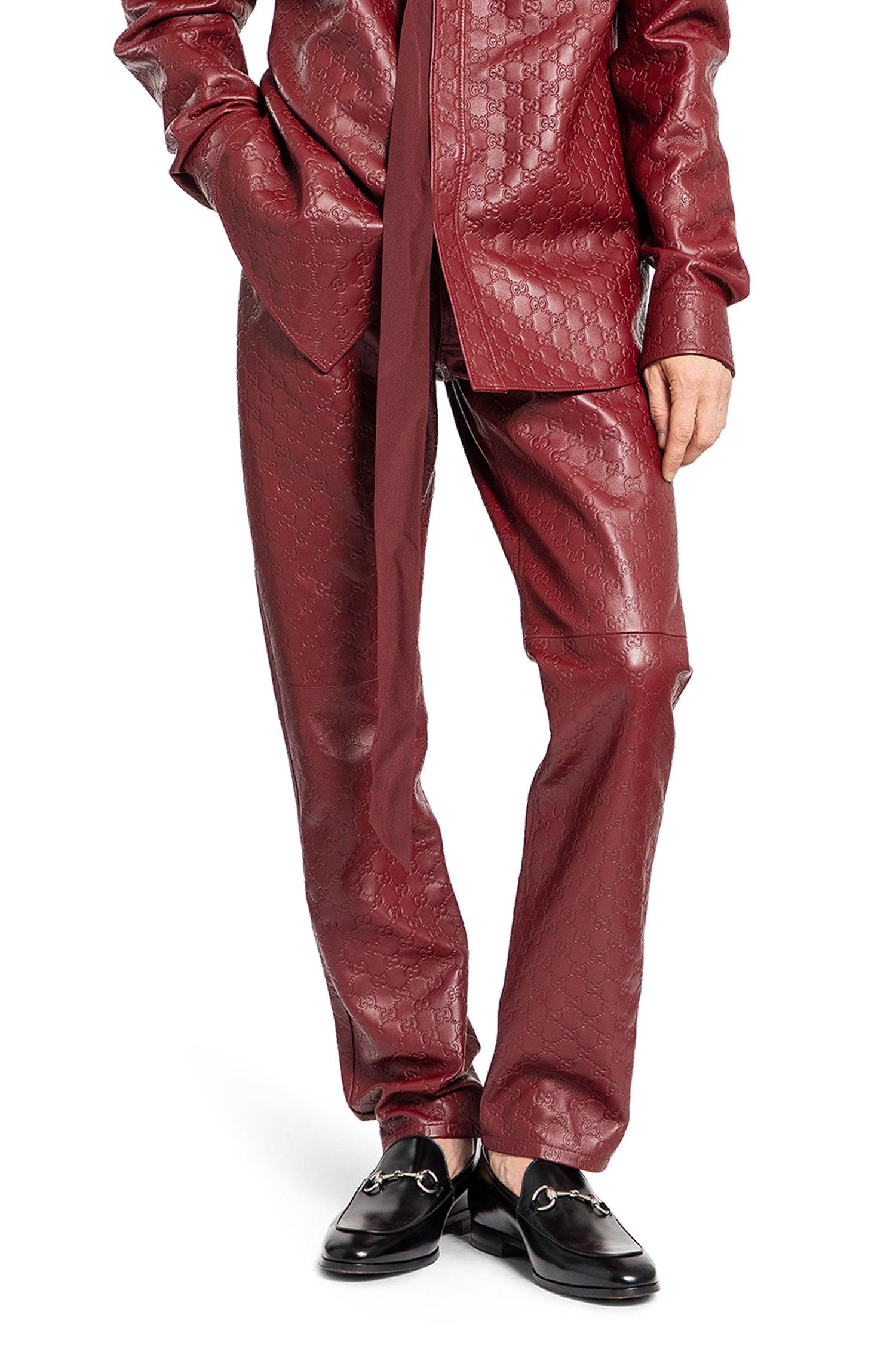 Gucci Trousers in Red for Men | Lyst