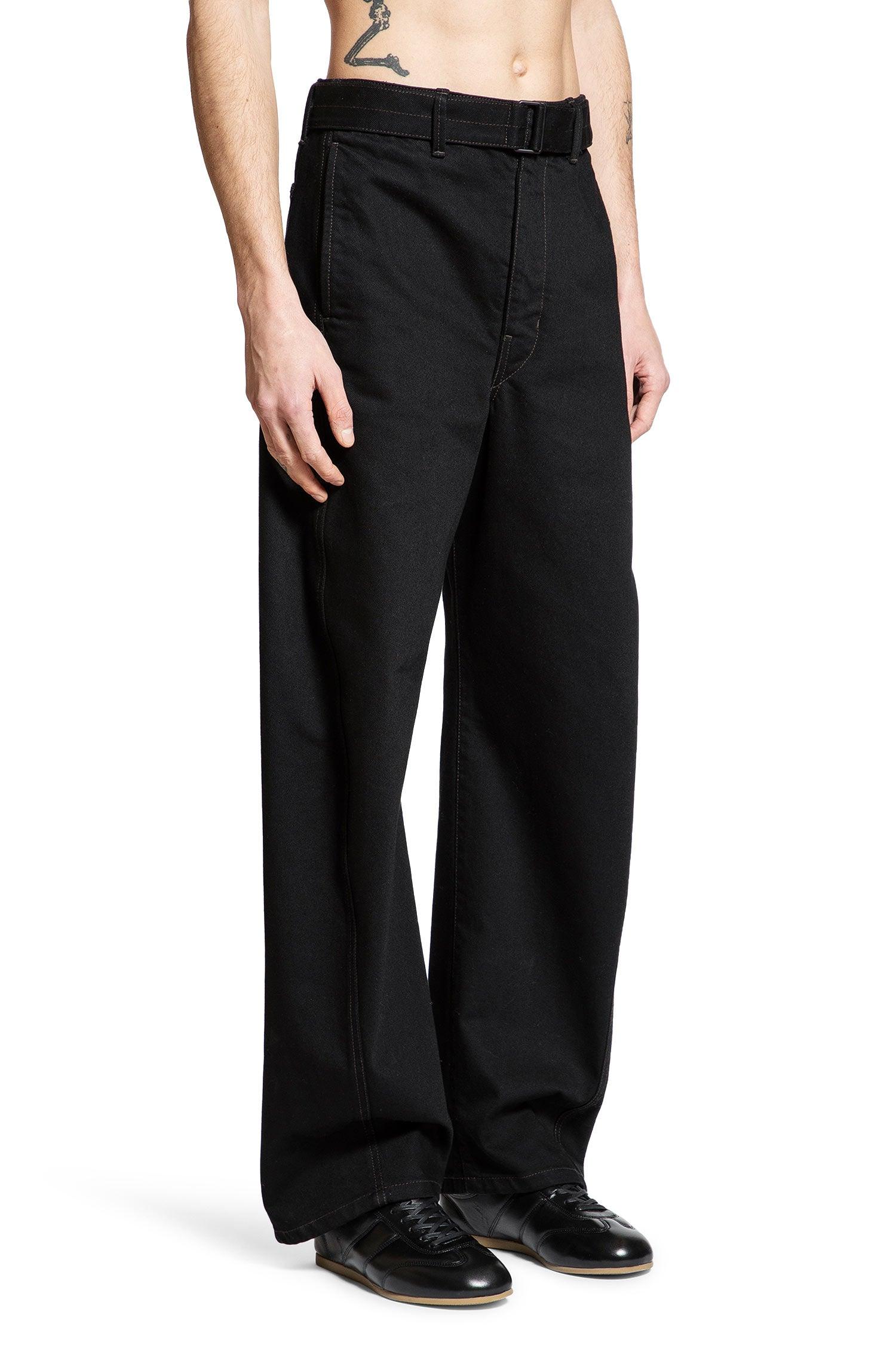 Lemaire Twisted Belted Pants in Black for Men | Lyst UK