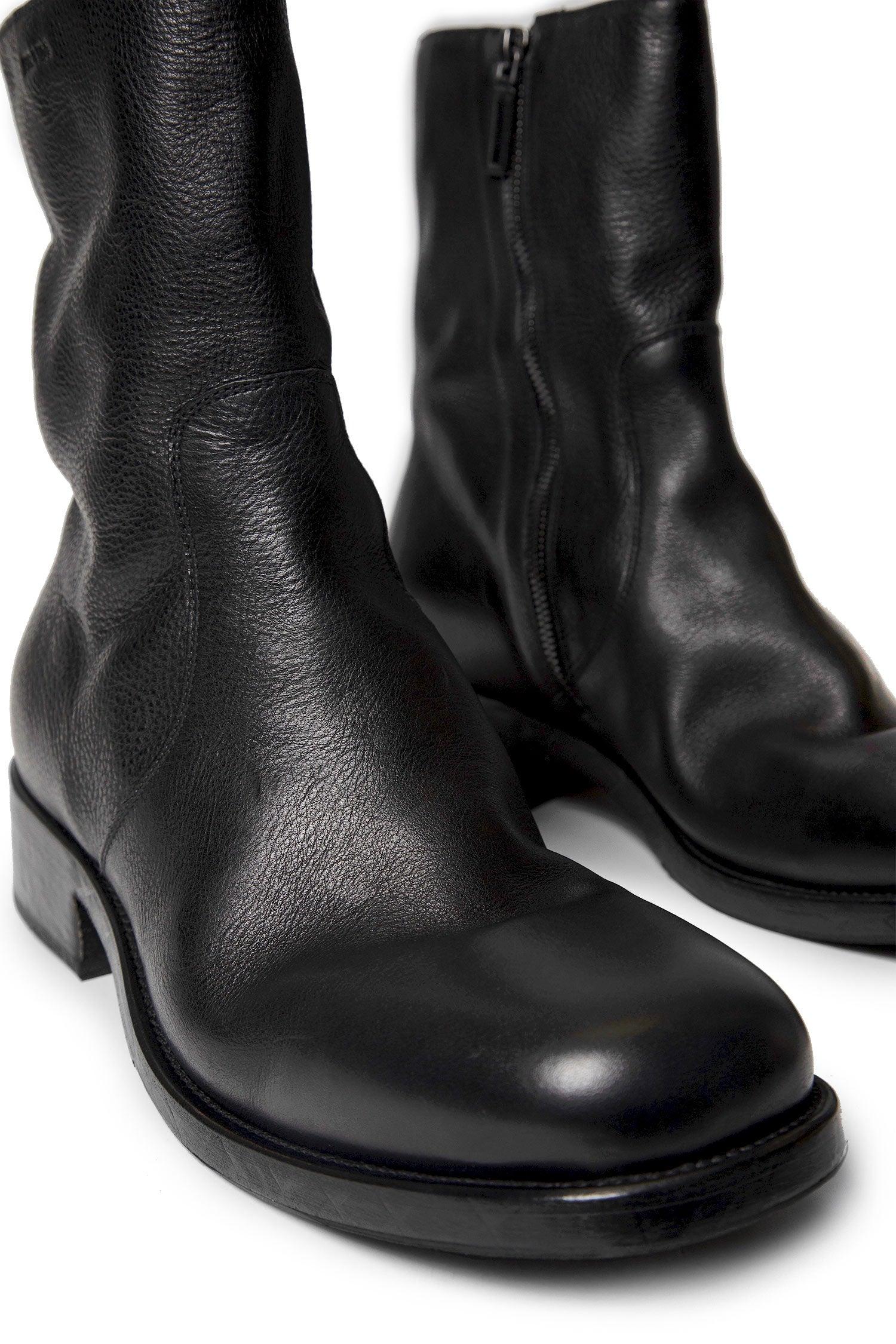Prada Leather Zipper Ankle Boots in Black for Men | Lyst UK