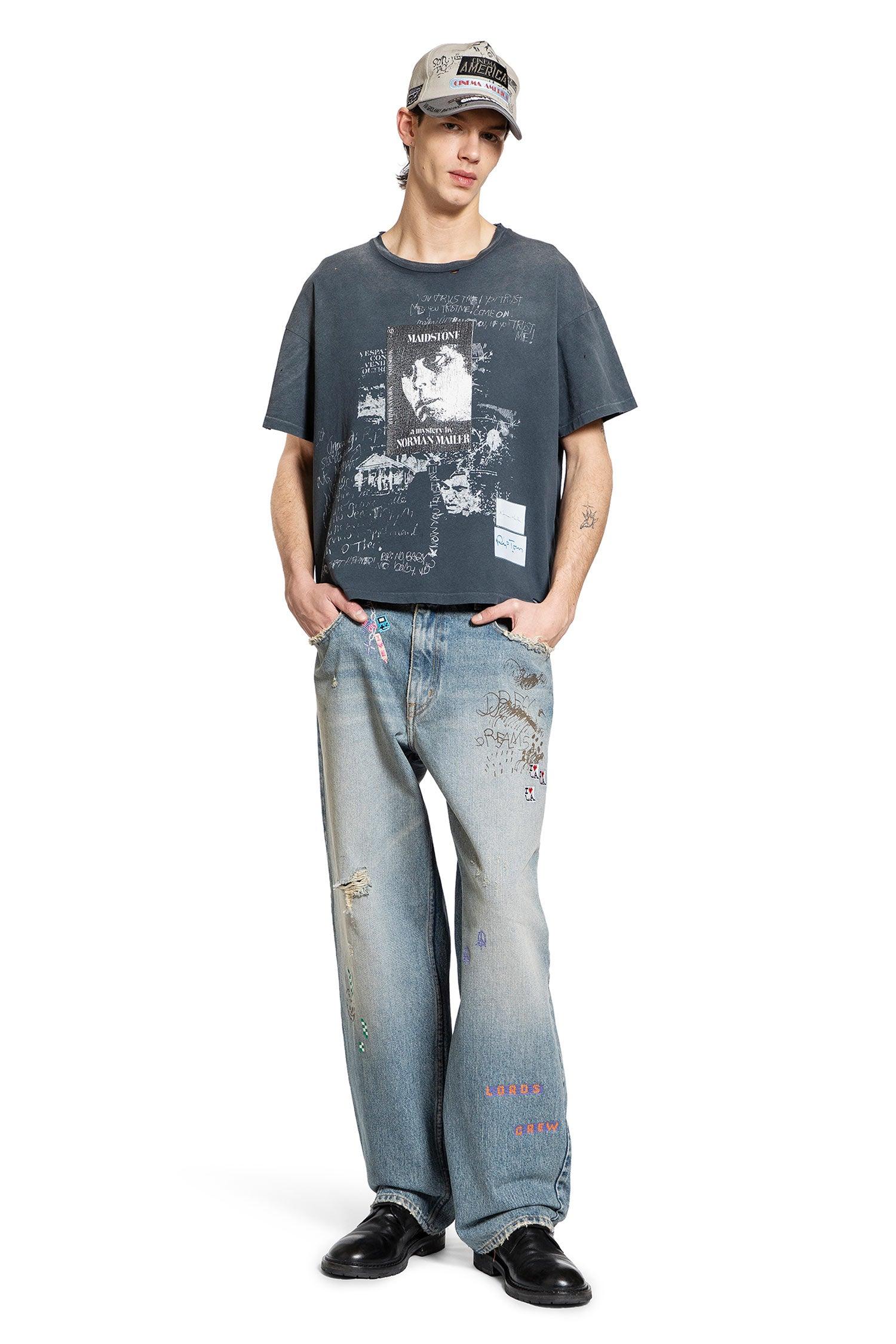 PALY HOLLYWOOD MAIDSTONE TEE ダメージTシャツ Paly Hollywood Maidstone Tee in Blue for Men | Lyst
