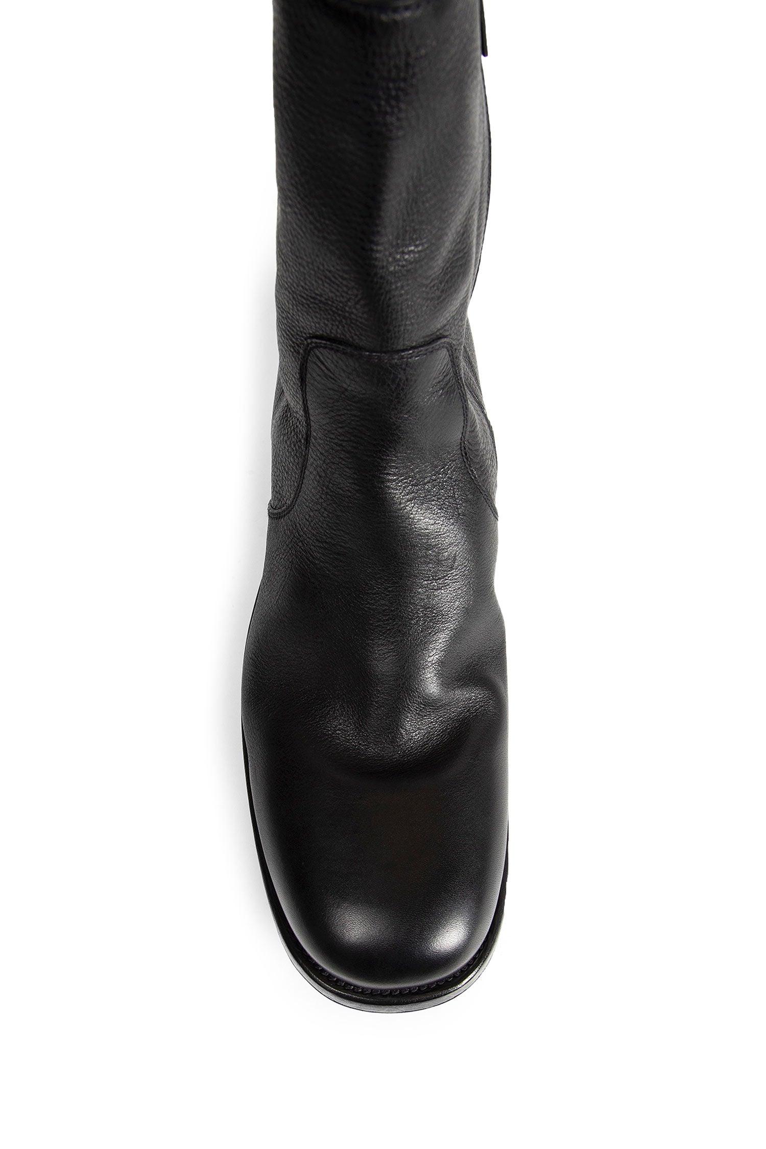 Prada Leather Zipper Ankle Boots in Black for Men | Lyst UK
