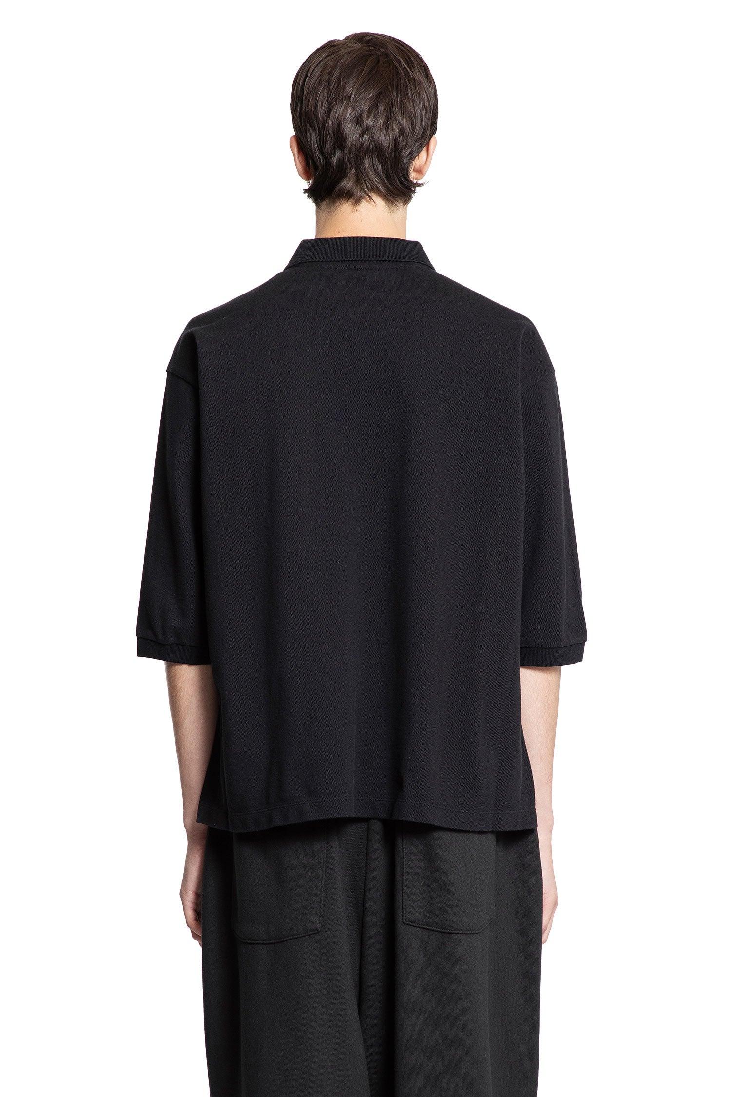 【ANCELLM】AGING POLO SHIRT ANCELLM Aging Polo Shirt in Black for Men | Lyst