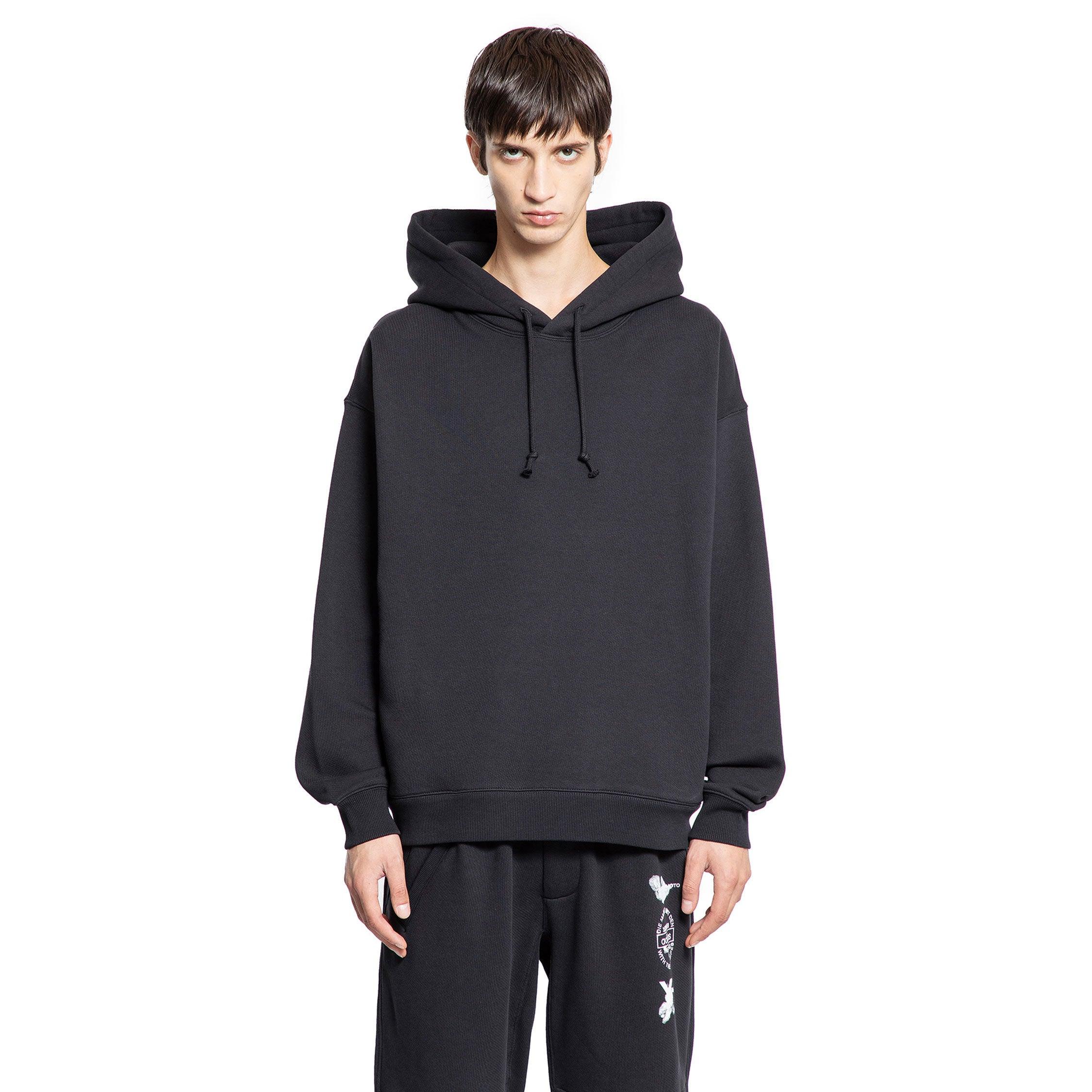 【送料&関税込】Y-3 Black Cotton Hoodie With Gfx Print GFX HOODIE Y-3│Y-3 ワイスリー