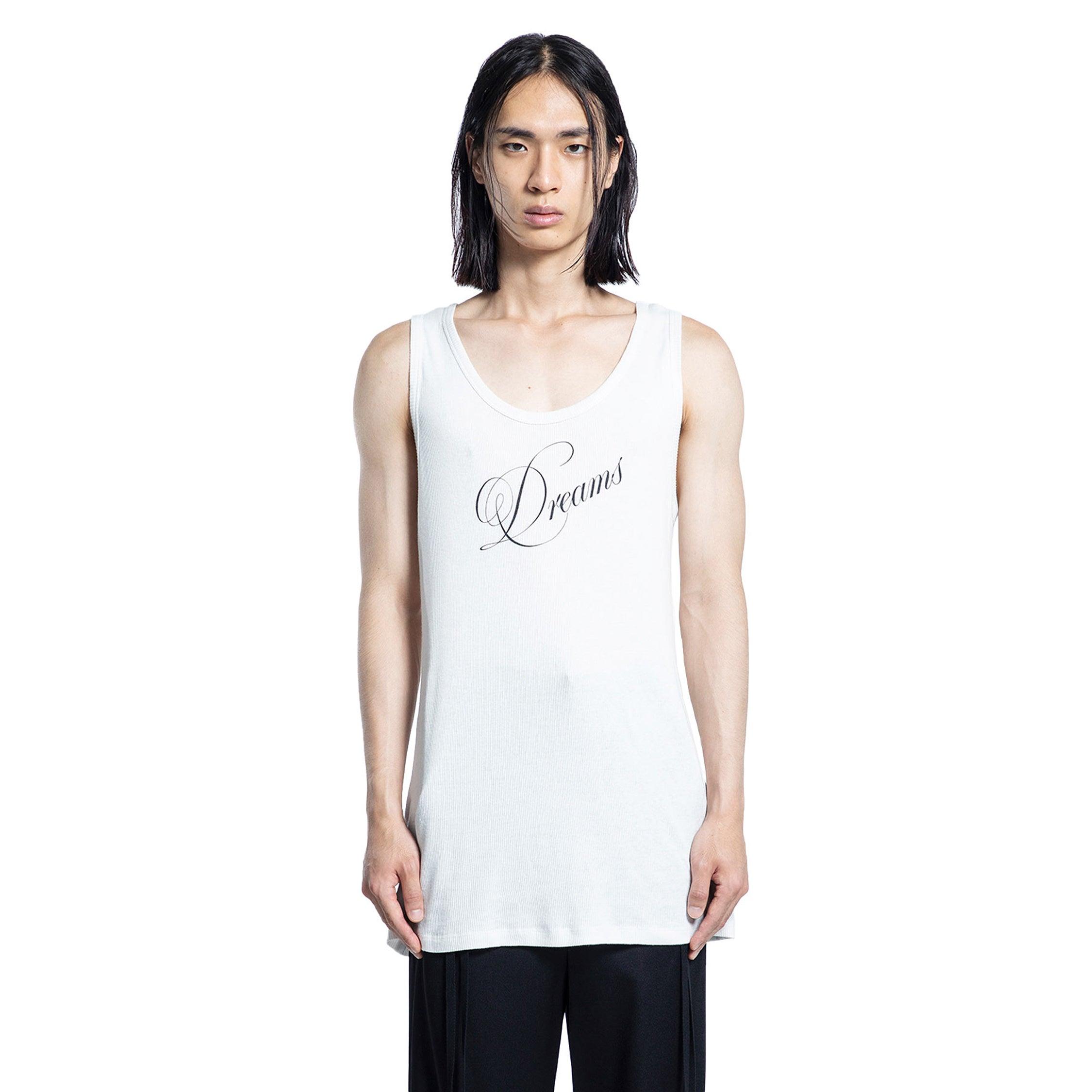 Ann Demeulemeester Seva Dreams Tank Top in White for Men | Lyst