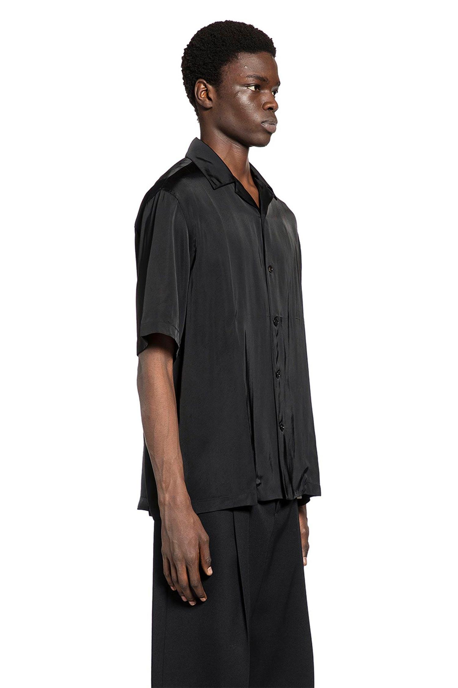 Jil Sander Fluid Viscose Shirt in Black for Men | Lyst