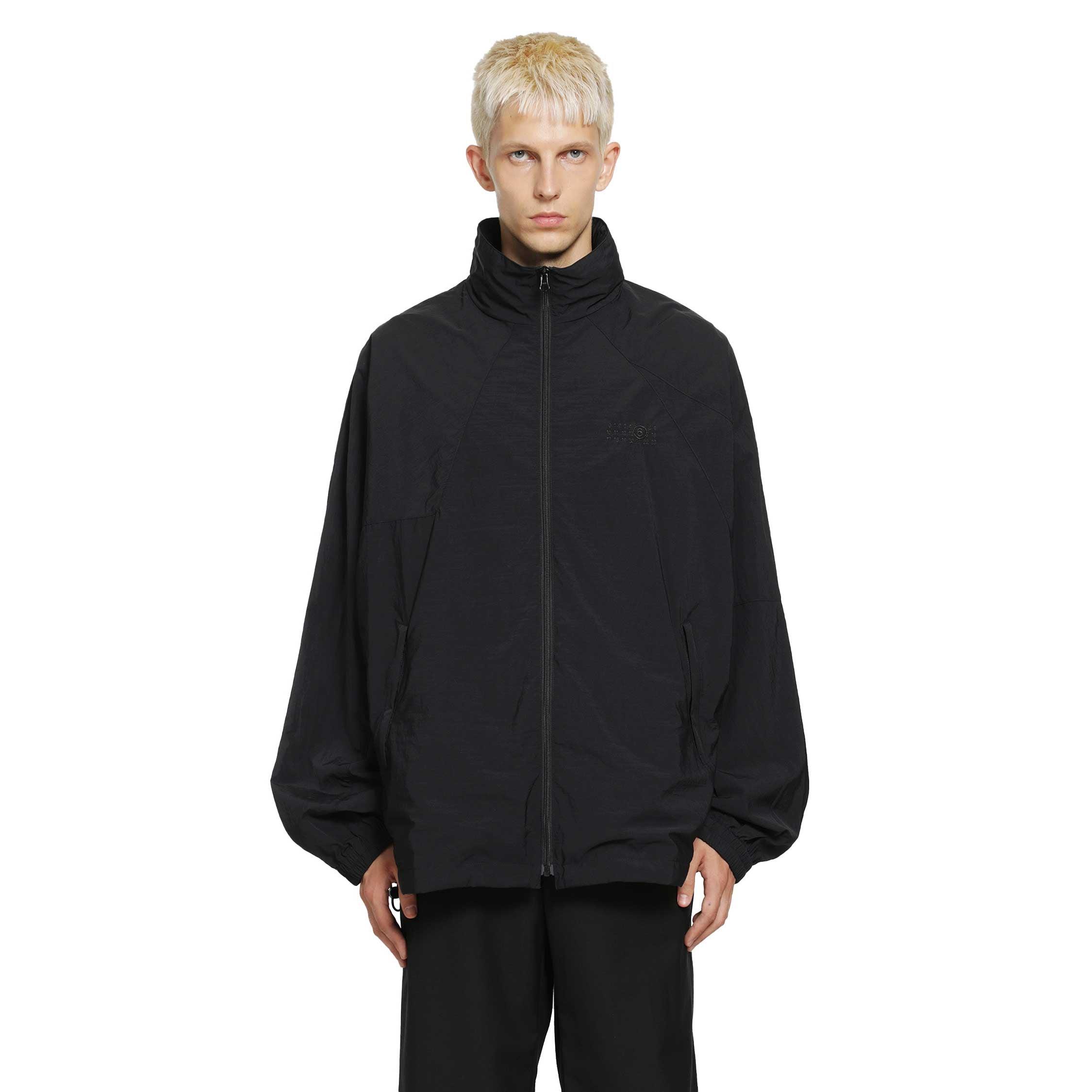 MM6 by Maison Margiela Nylon Windbreaker Jacket in Blue for Men | Lyst