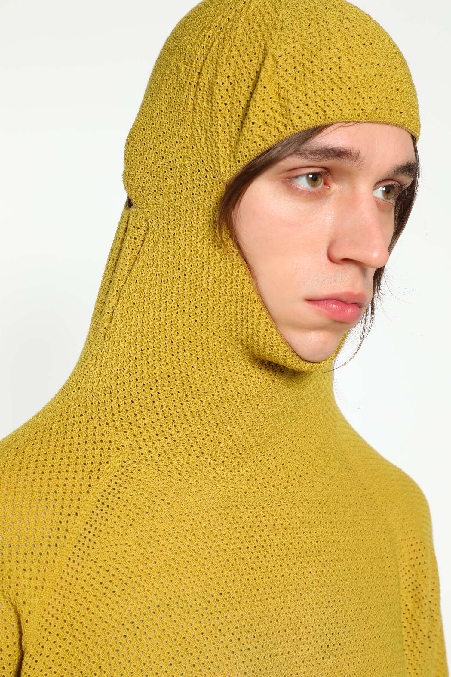 Goldwin 0 Perforated Wholegarment Knit Top in Yellow for Men | Lyst