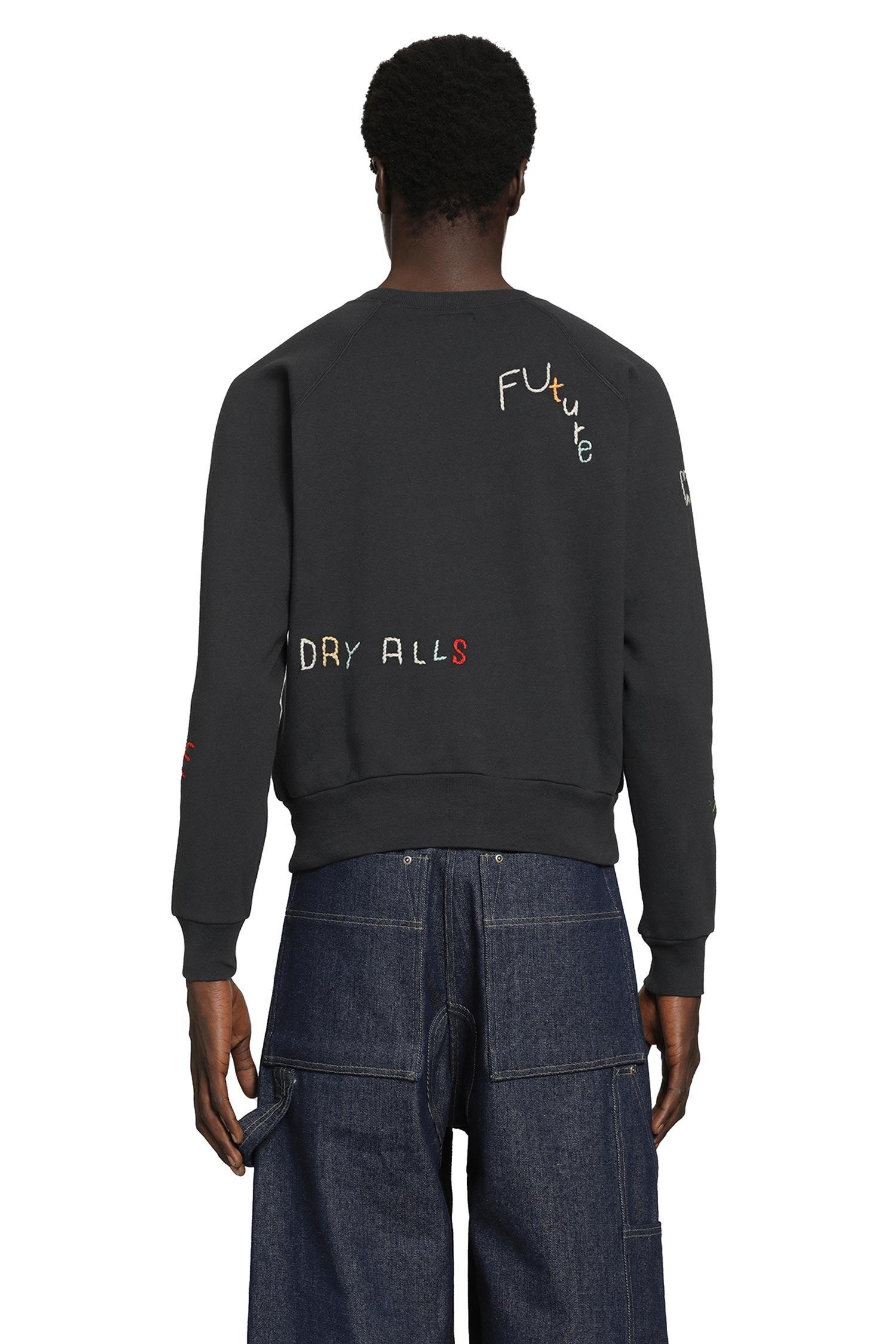Human Made Embroidered Sweatshirt in Black for Men | Lyst