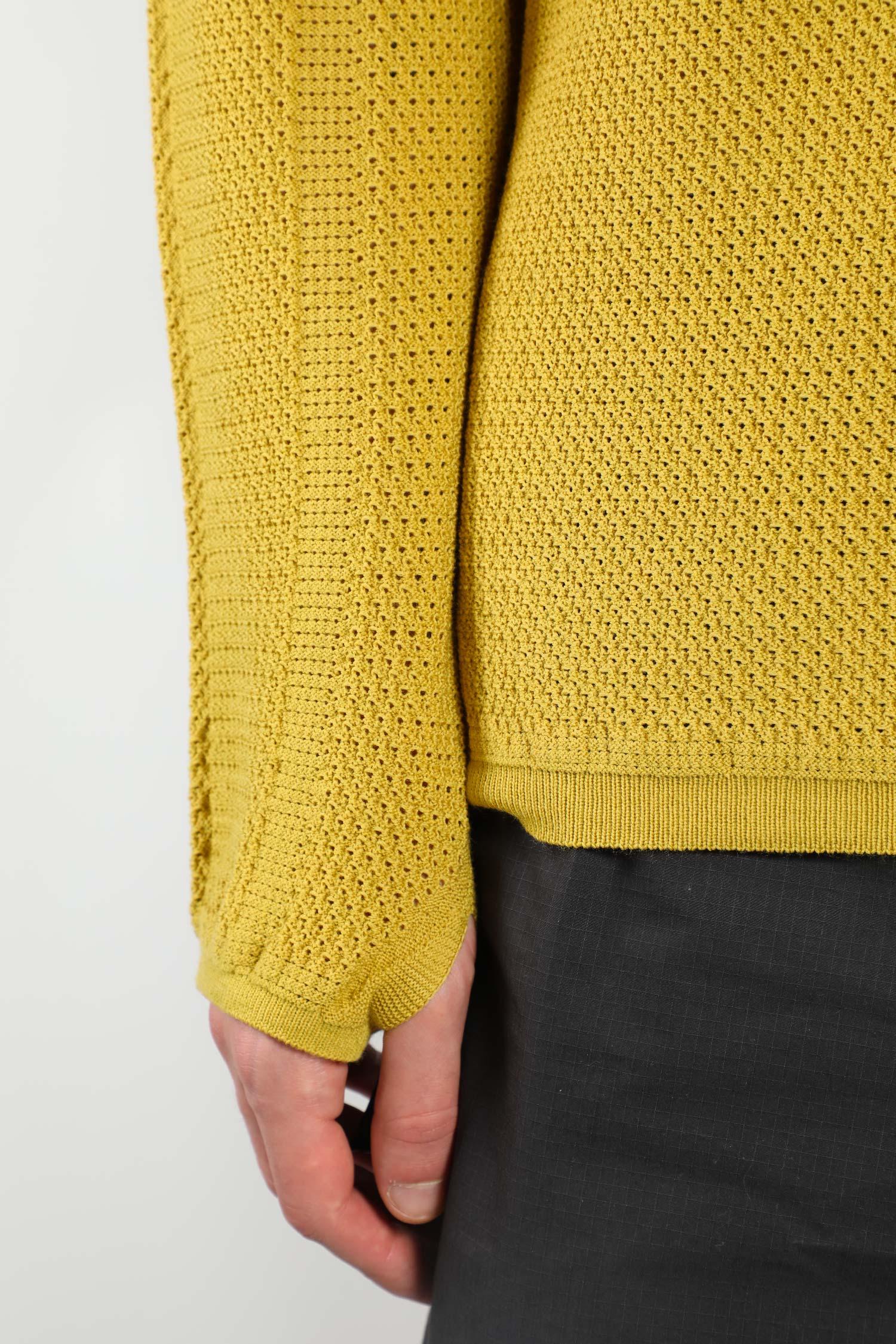 Goldwin 0 Perforated Wholegarment Knit Top in Yellow for Men | Lyst