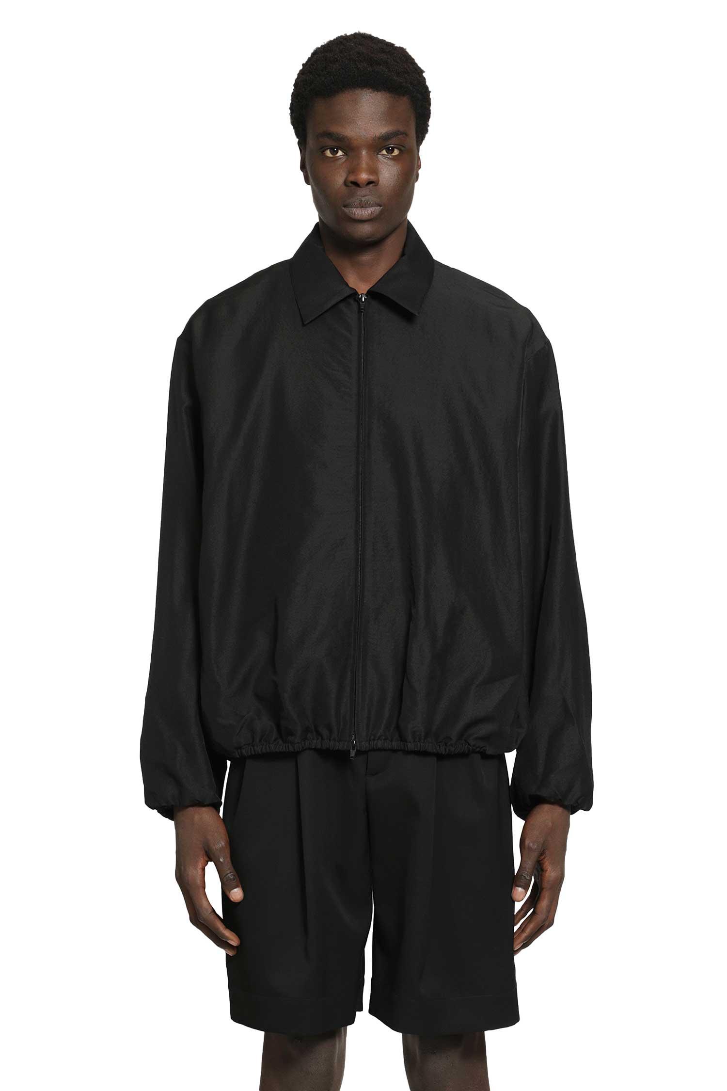 ジャケット・アウター Ssstein WOOL SILK COLLARED ZIP JACKET S Ssstein Wool Silk Collared Zip Jacket in Black for Men | Lyst