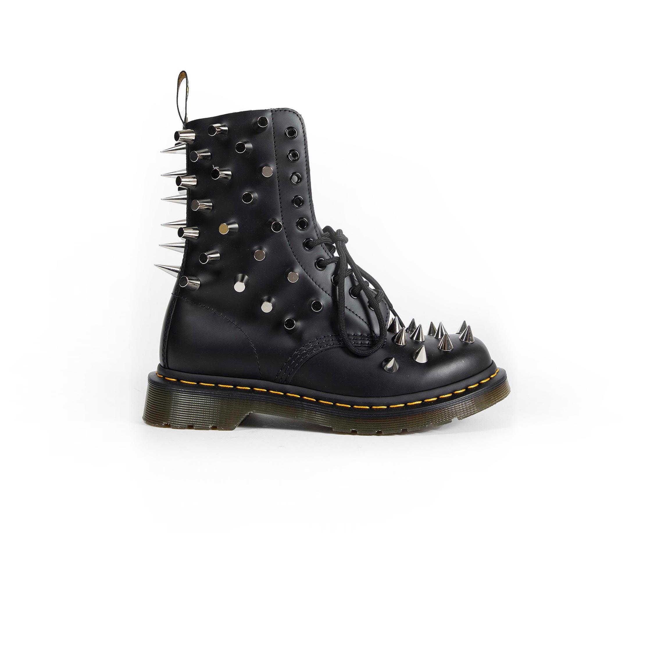 Junya Watanabe Dr. Martens Leather Lace-Up Boots in Black | Lyst