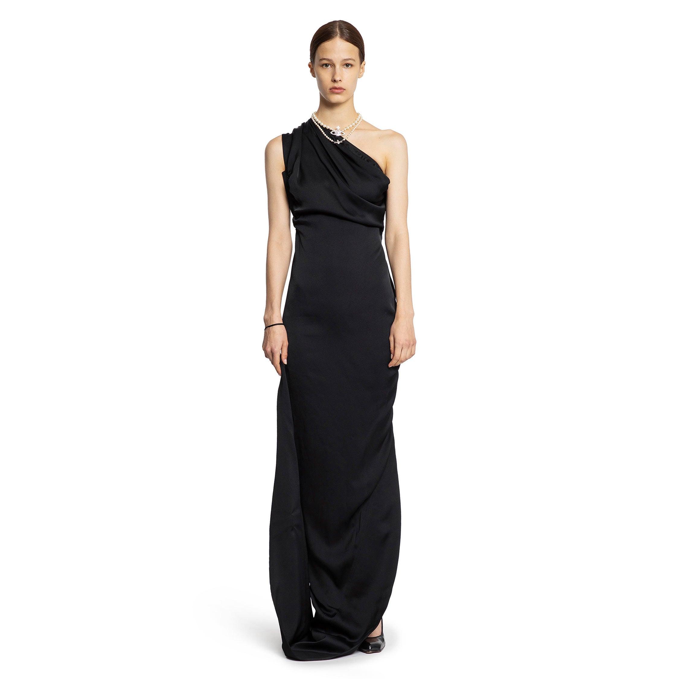 ワンピース VIVIENNE WESTWOOD GOLD TONE VISCOSE MAXI DRESS Vivienne Westwood Panther Maxi Dress | Gold | FARFETCH
