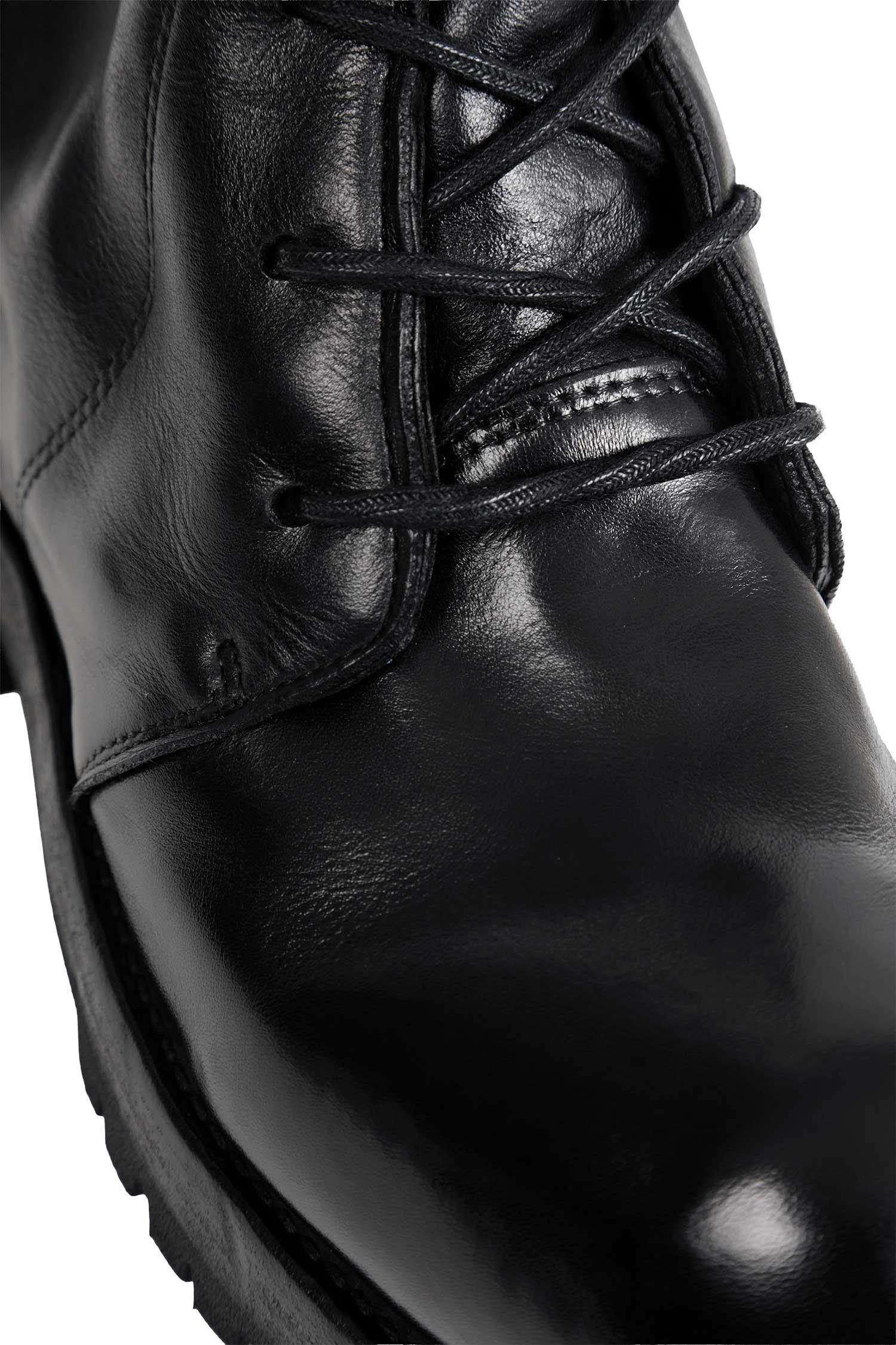 ALEXANDER DIGENOVA Moan 02 Leather Combat Boots in Black for Men 
