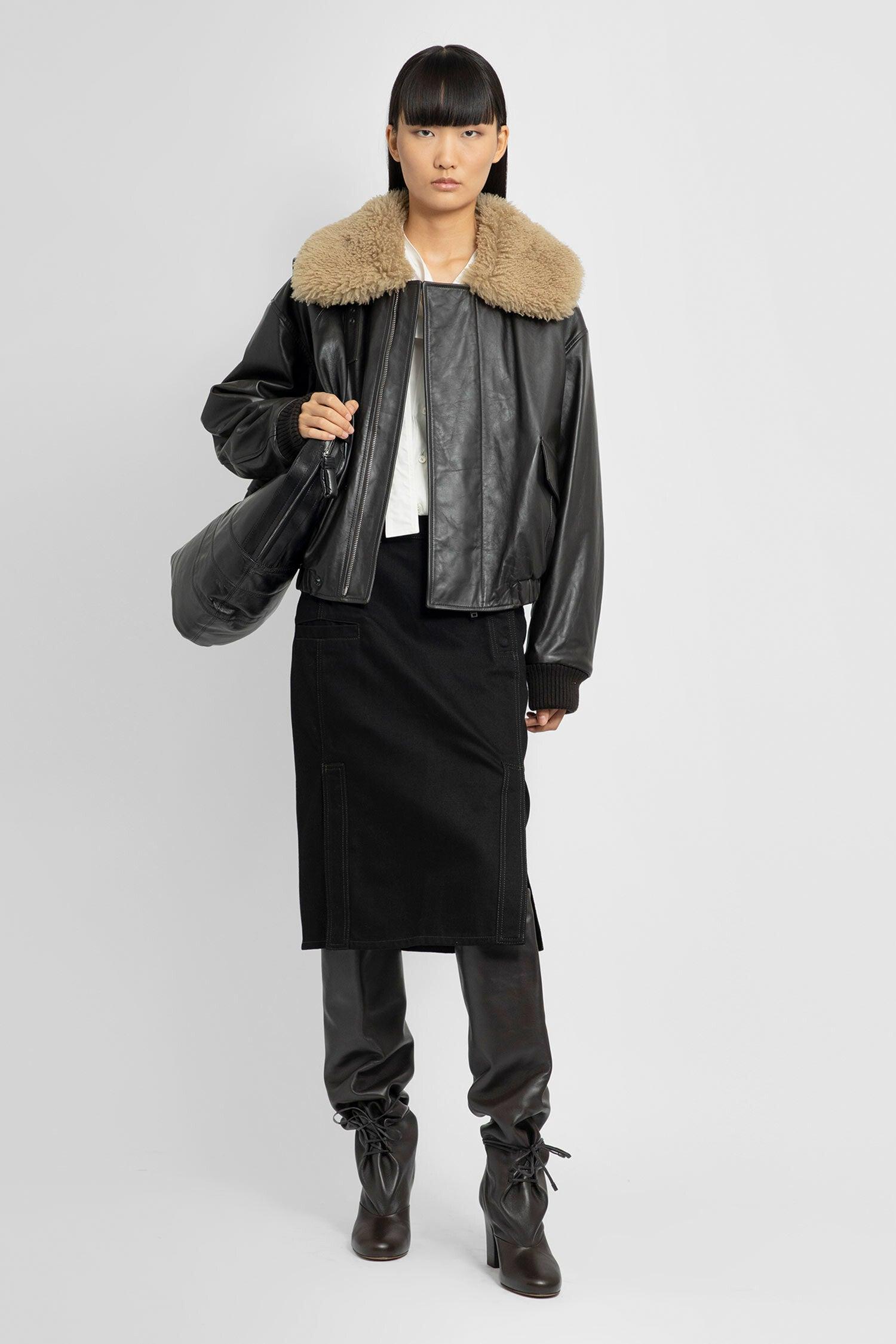 Lemaire Leather Jackets in Black | Lyst Lemaire Leather Jackets in Black | Lyst