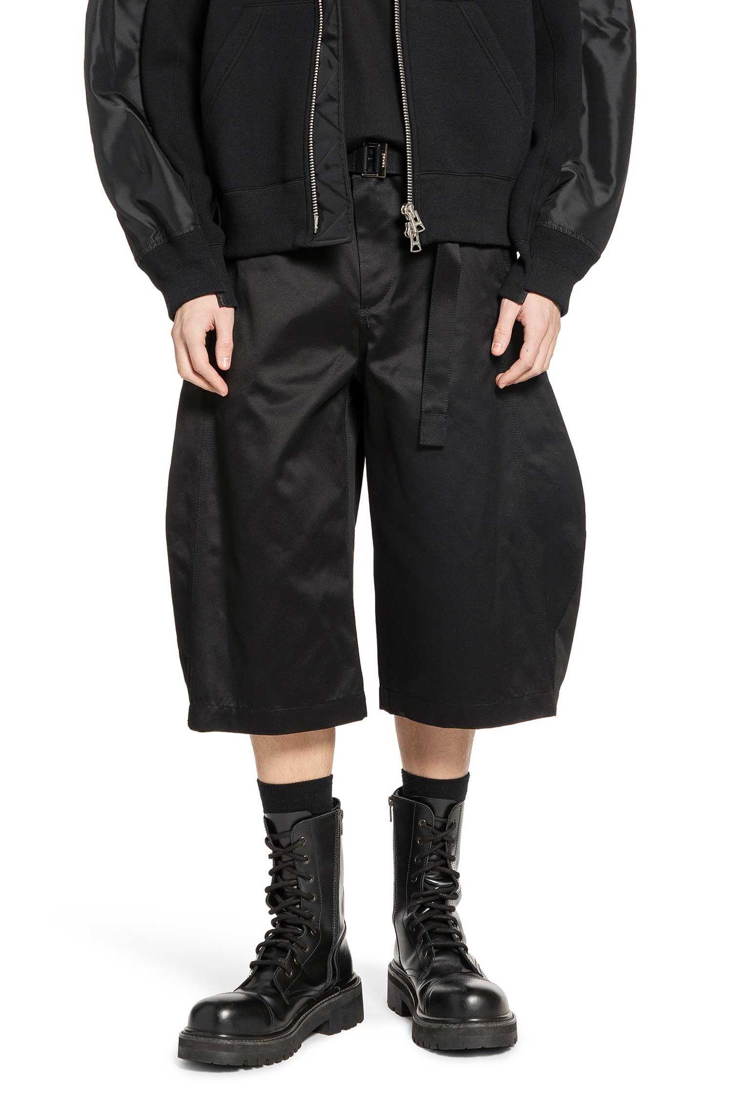 Sacai Cotton Chino Pants in Black for Men | Lyst