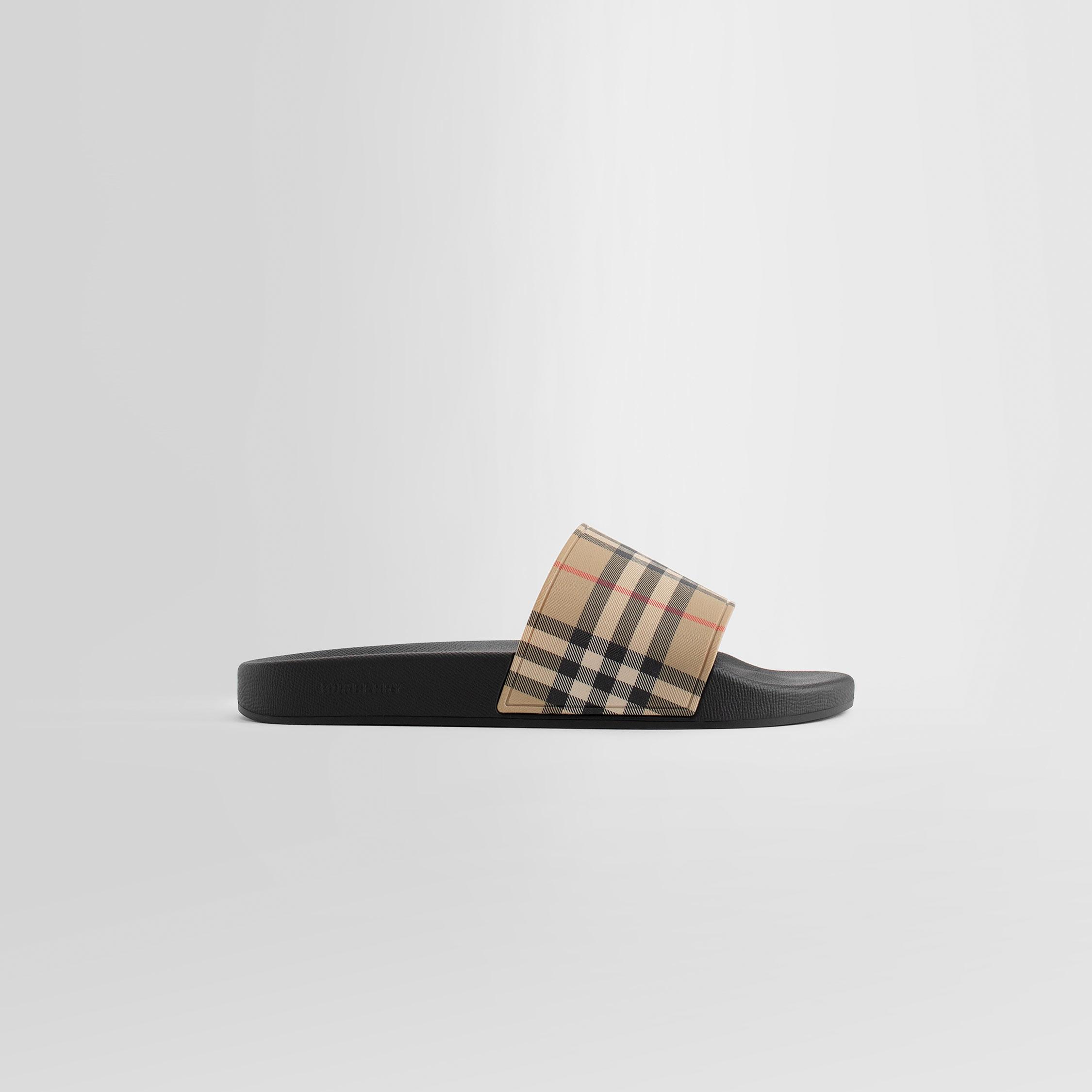 Burberry Slides in Black for Men Lyst