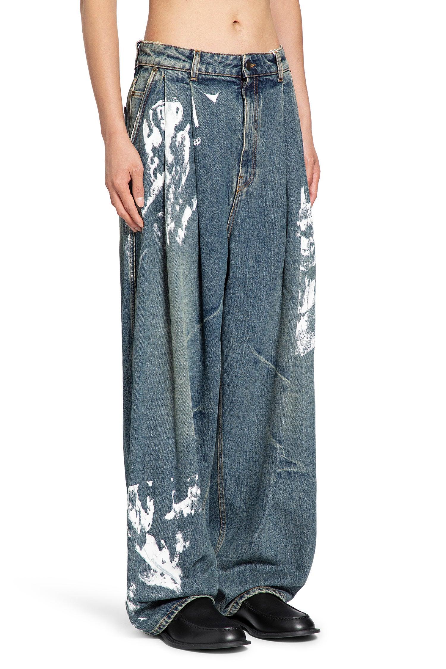 Hed Mayner Pleated Jeans in Blue for Men | Lyst