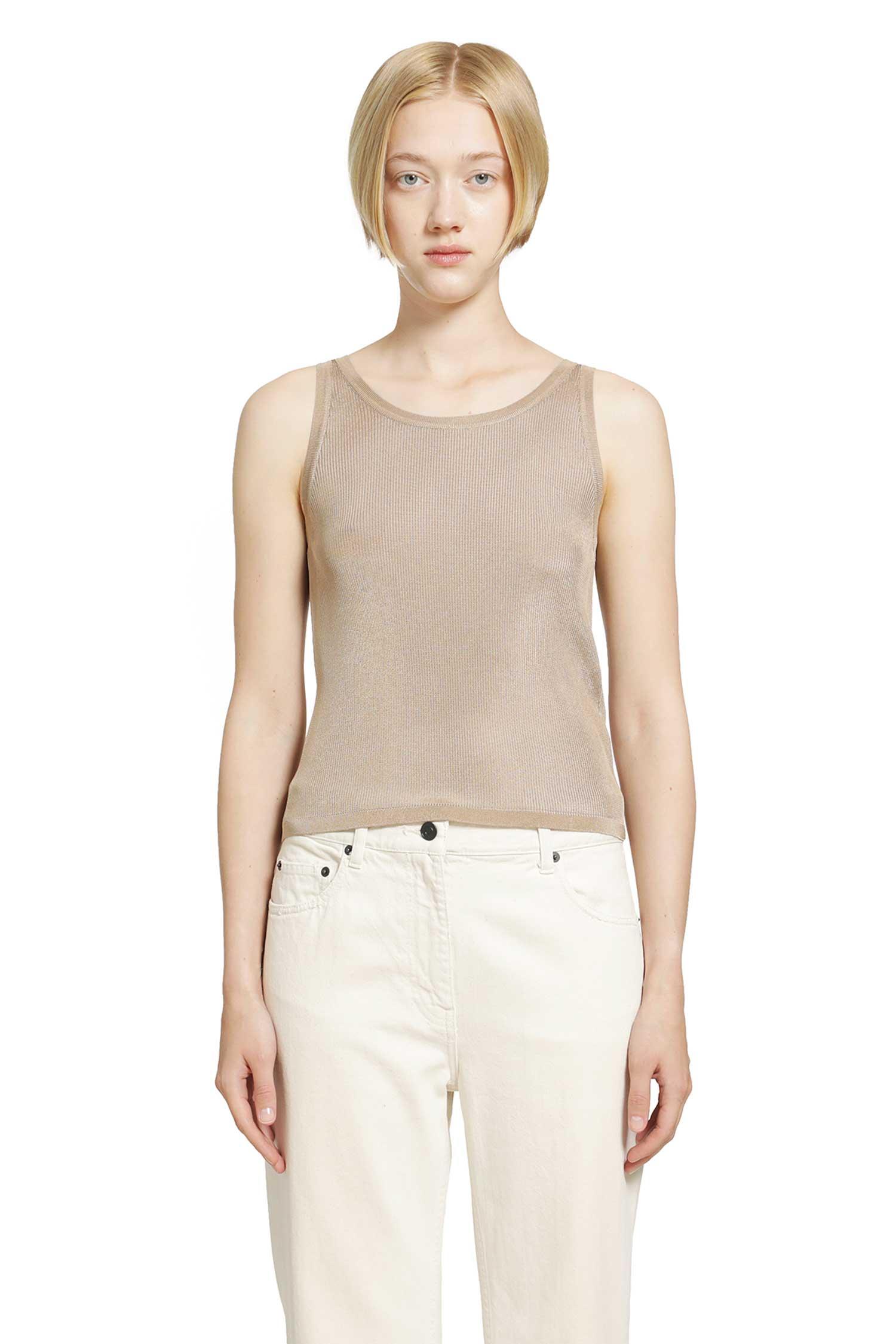 Women's Saint Laurent Sleeveless and tank tops | Lyst