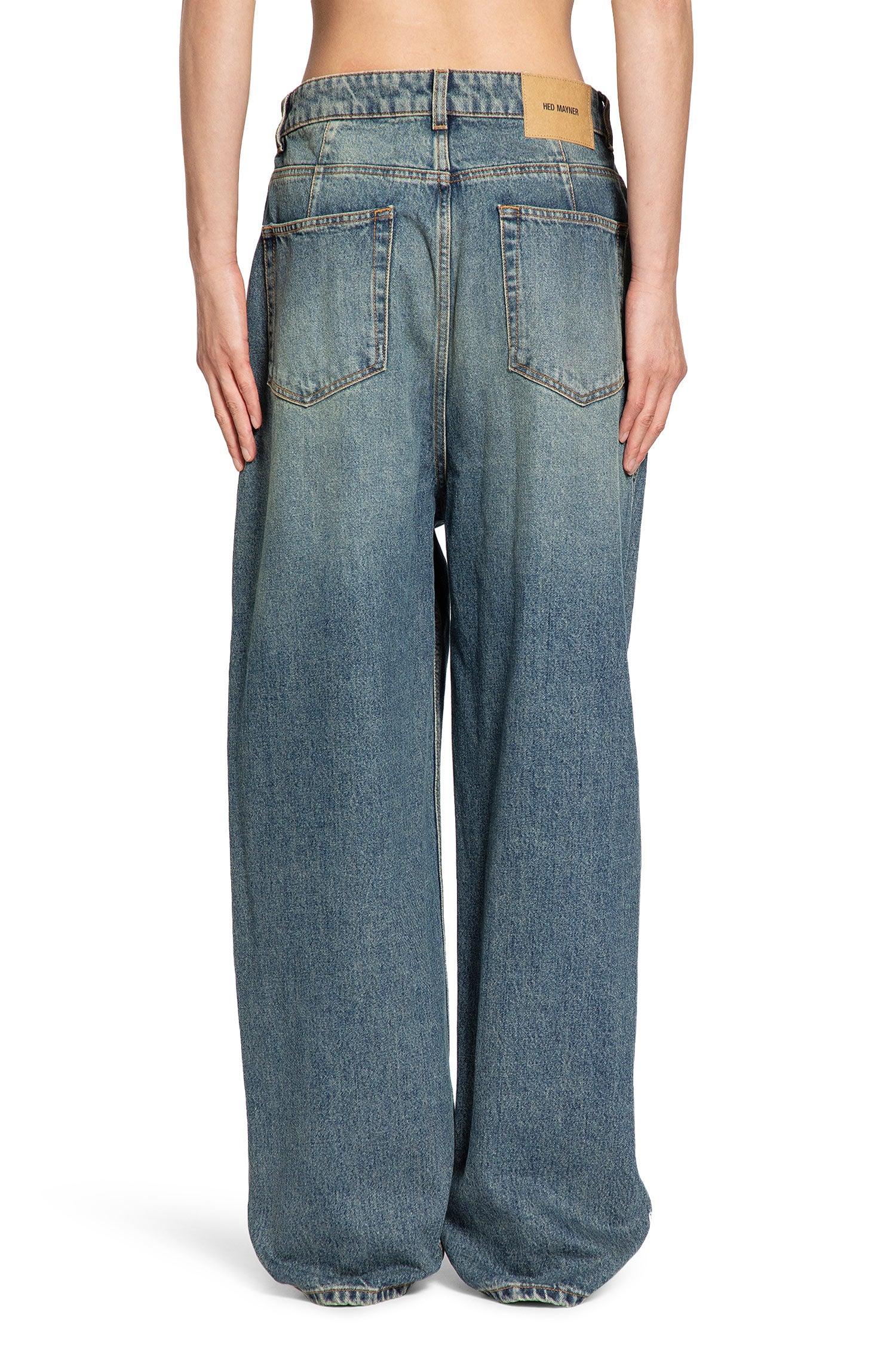 Hed Mayner Pleated Jeans in Blue for Men | Lyst