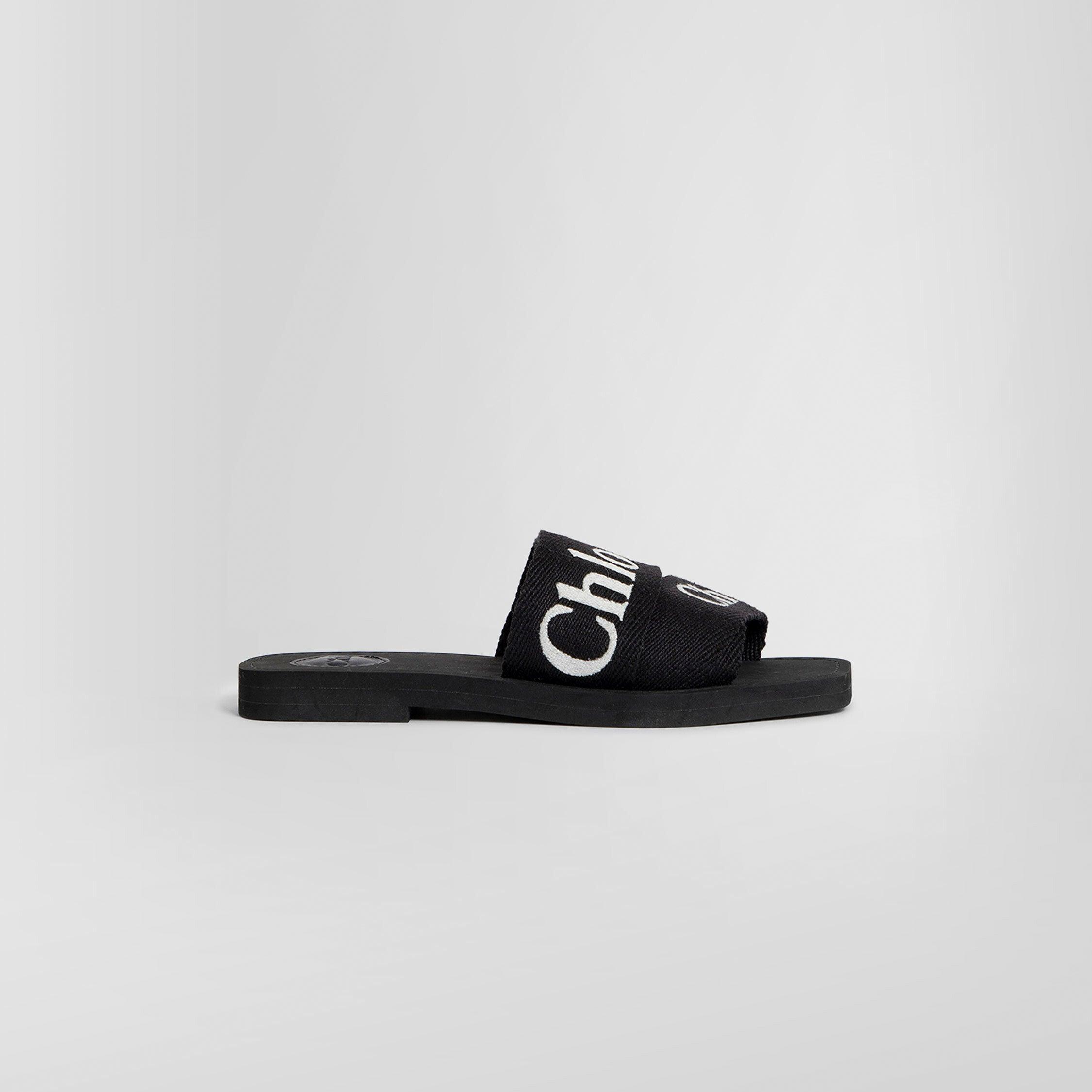 Chloe black slides store