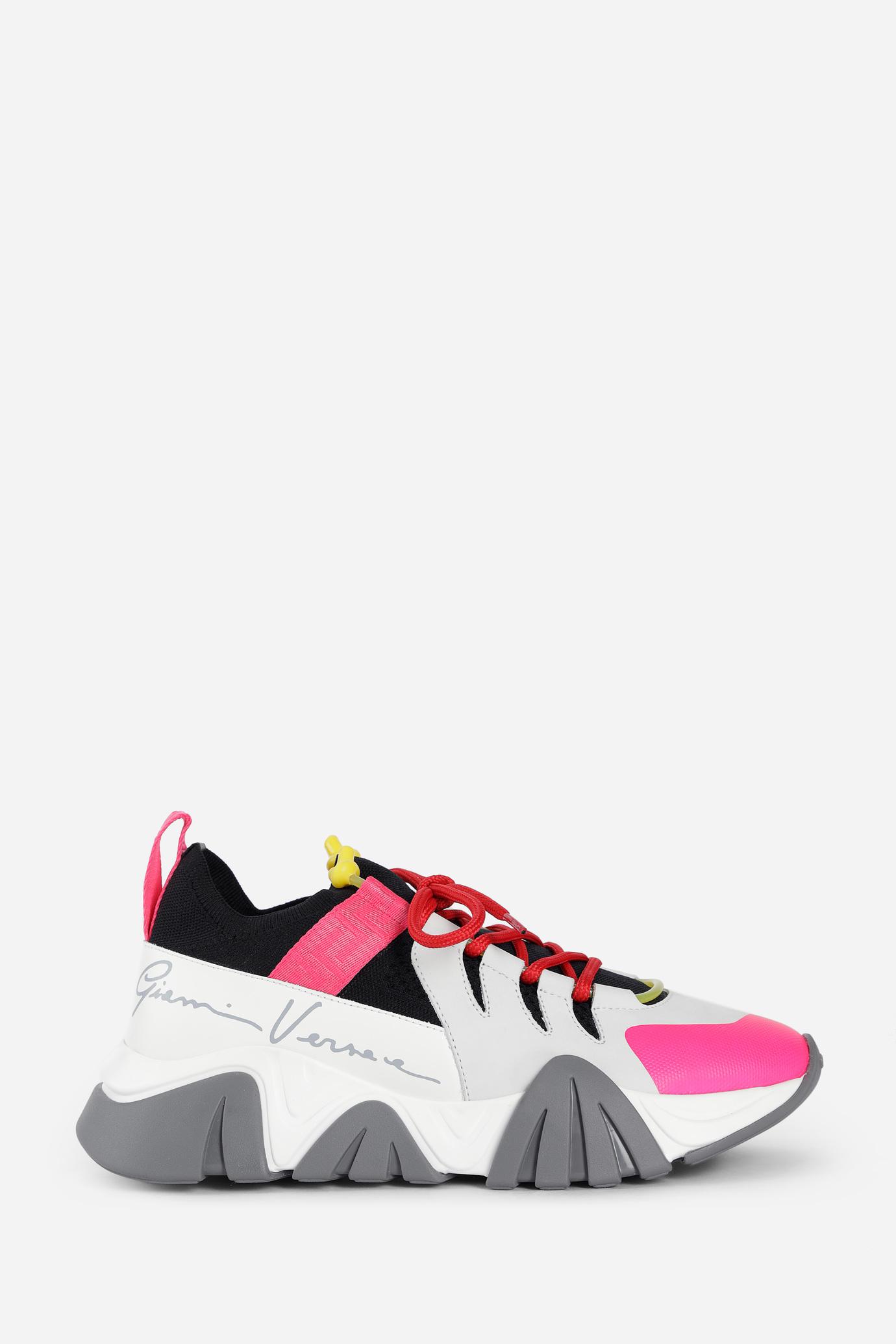 Versace Leather Squalo Sneakers - Save 62% - Lyst