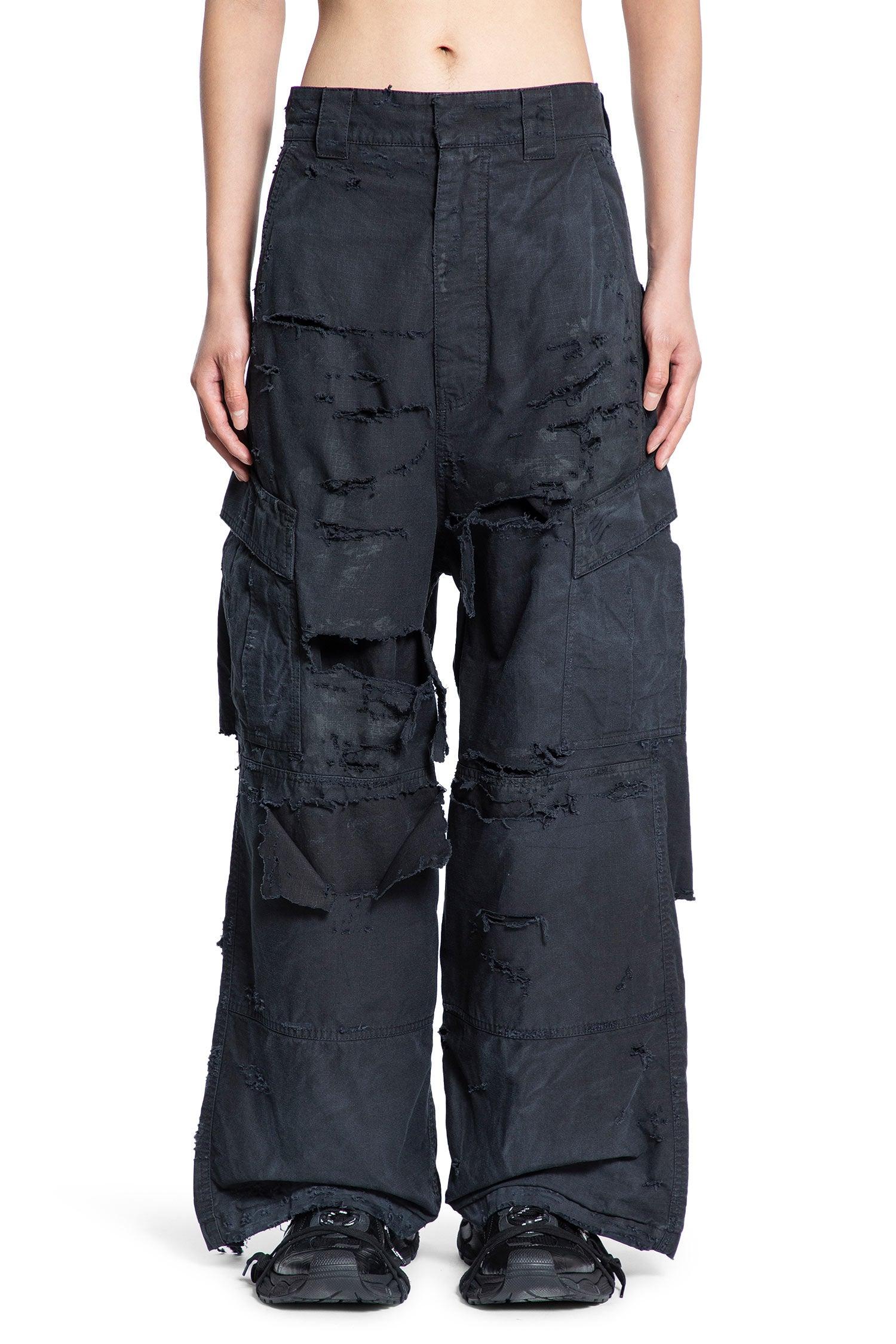 Balenciaga large カーゴ pants xs black Balenciaga Distressed Cargo 