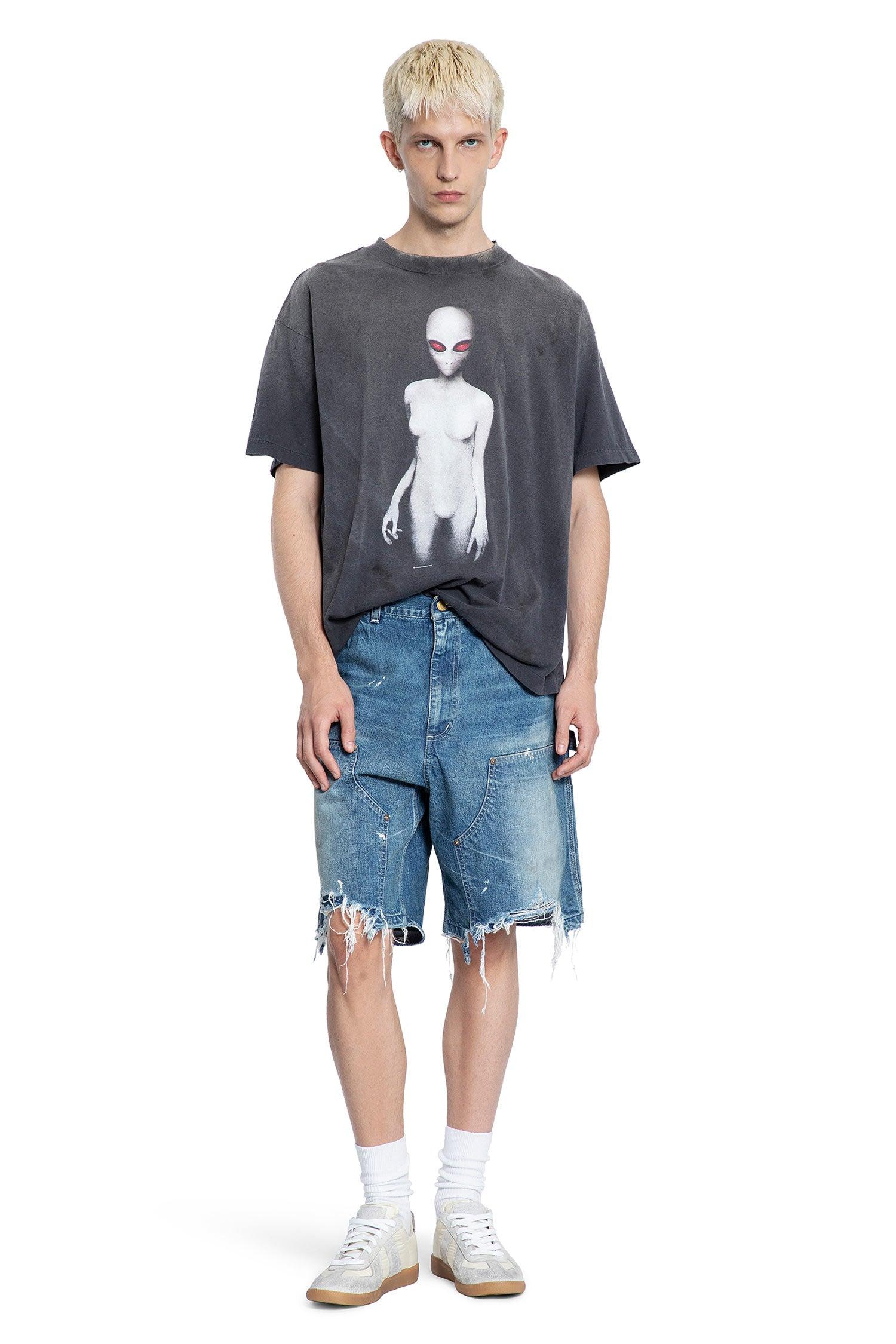 Saint Michael Alien Short Sleeve T-Shirt in Blue for Men | Lyst