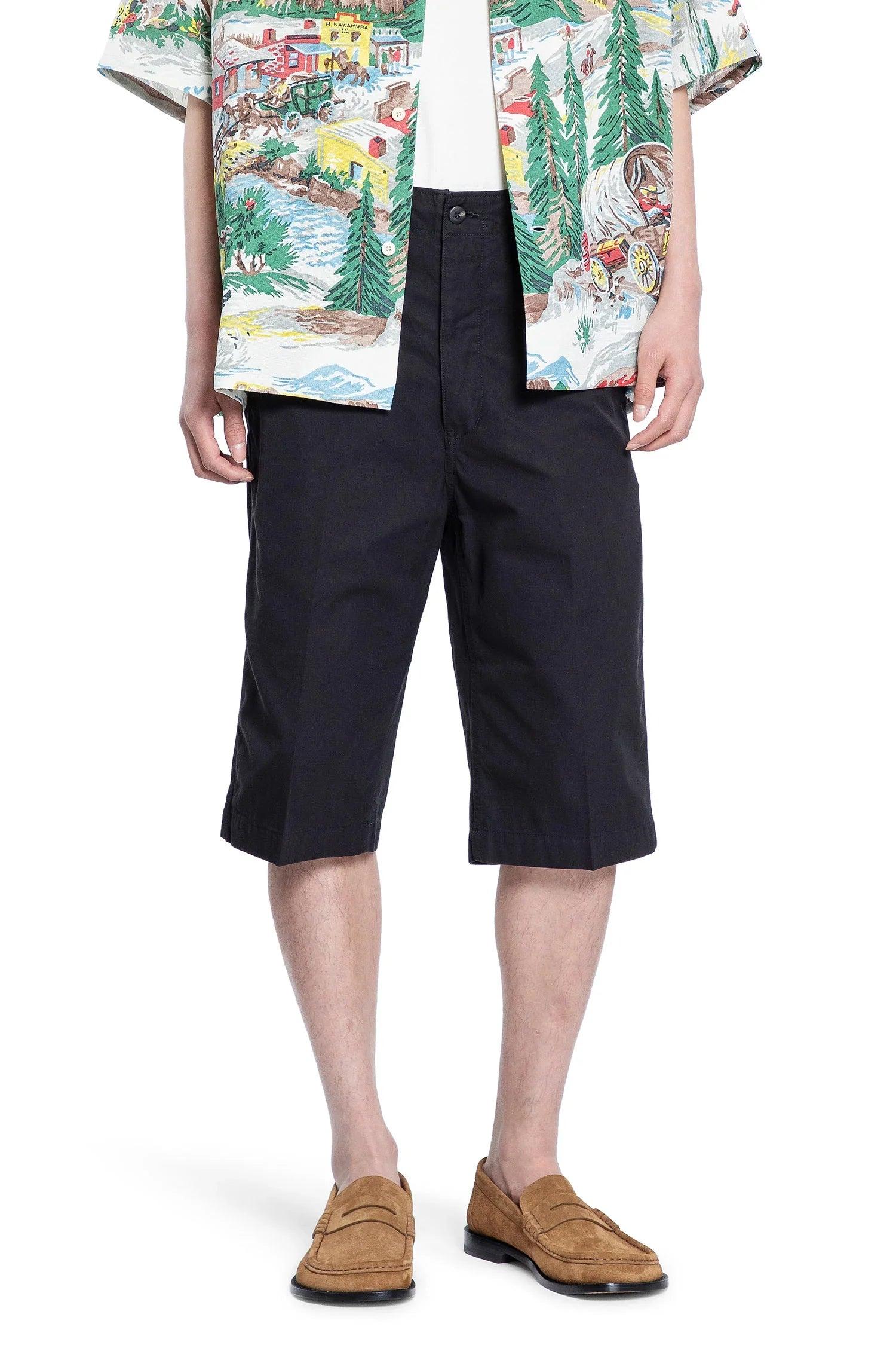 Visvim Wide Chino Shorts in Blue for Men | Lyst UK
