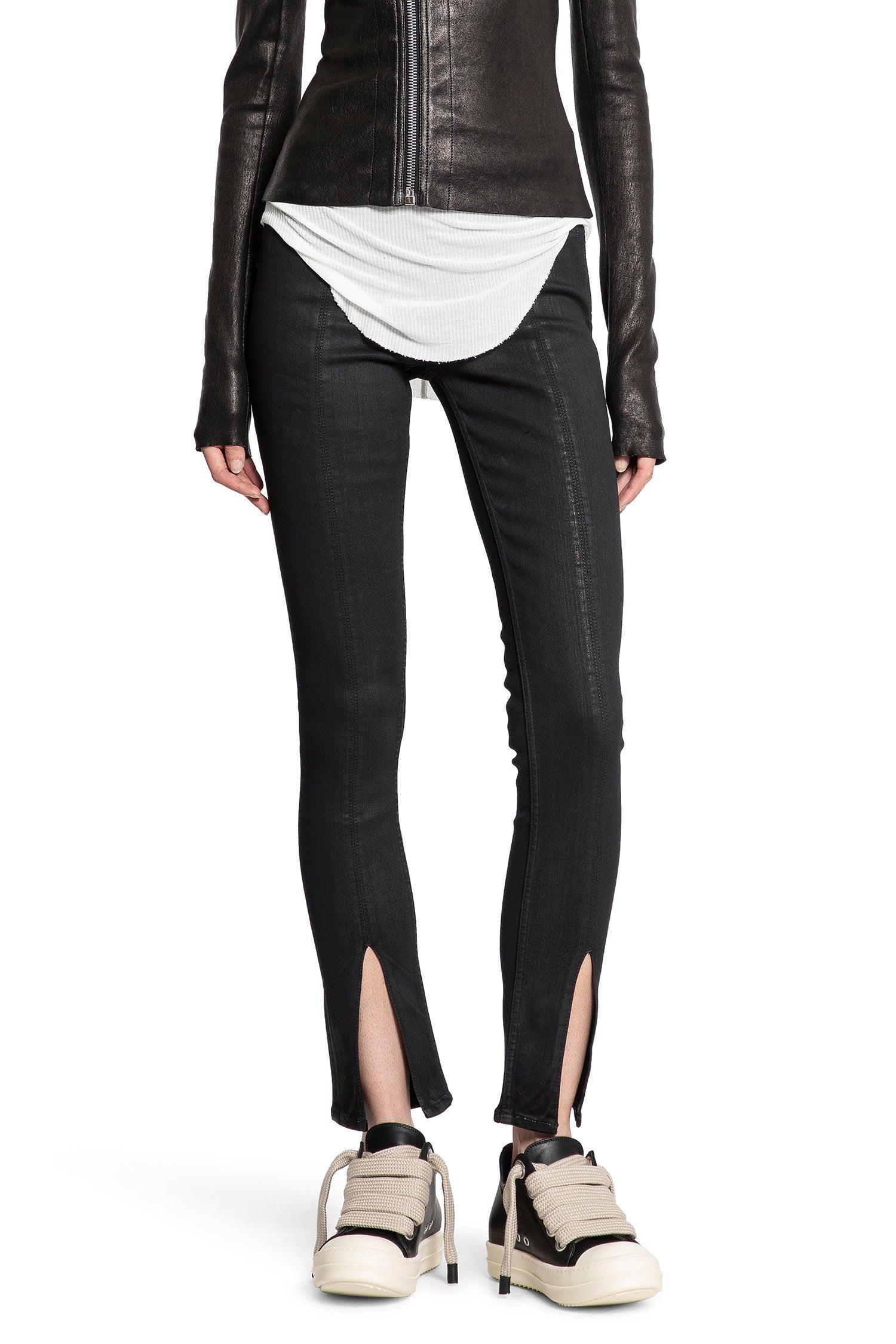 【関税&送料込】Rick Owens Denim Leggings Denim Slit Front Leggings in Black – SVRN