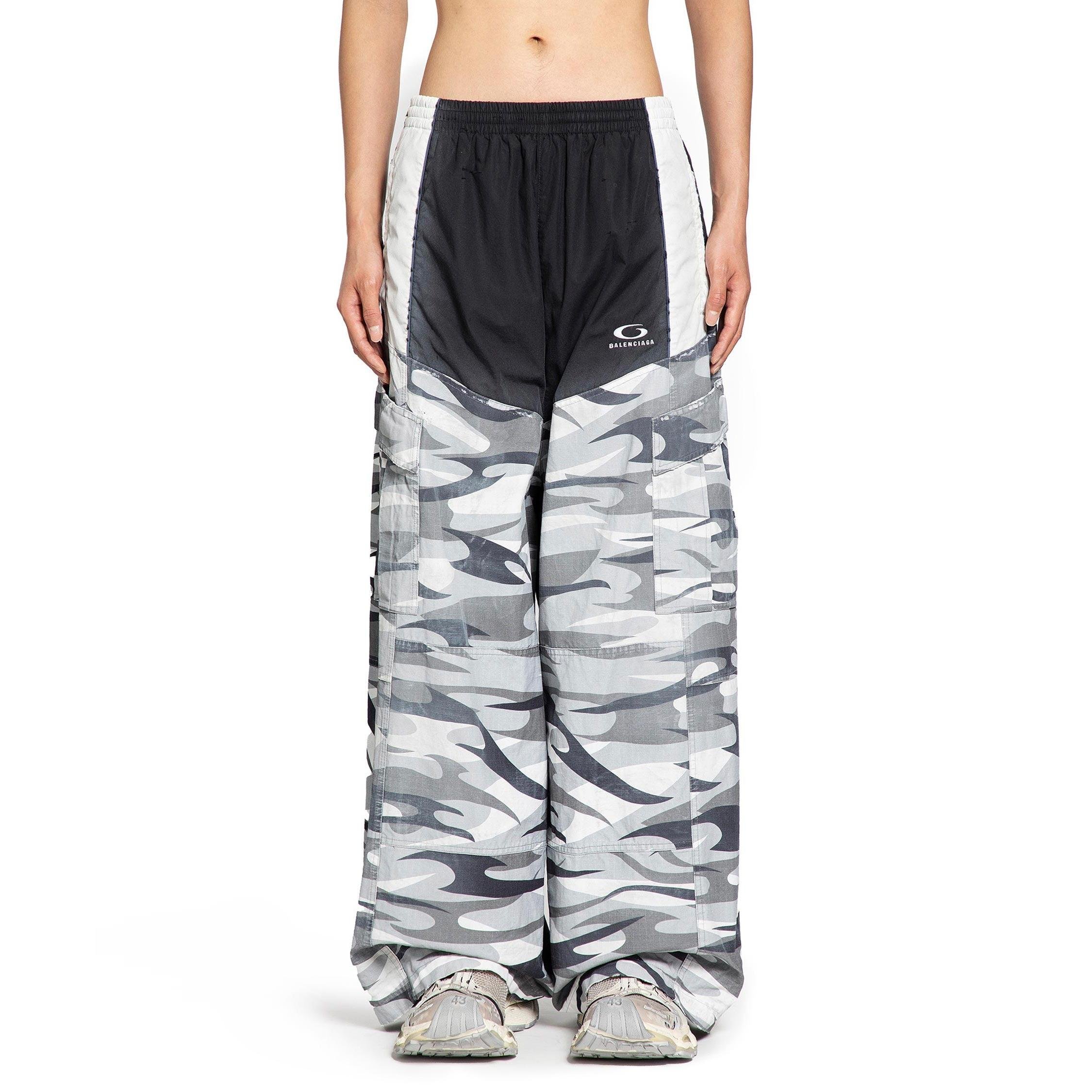 Balenciaga Cut-Up Cargo Tracksuit Pants in Grey for Men Lyst UK