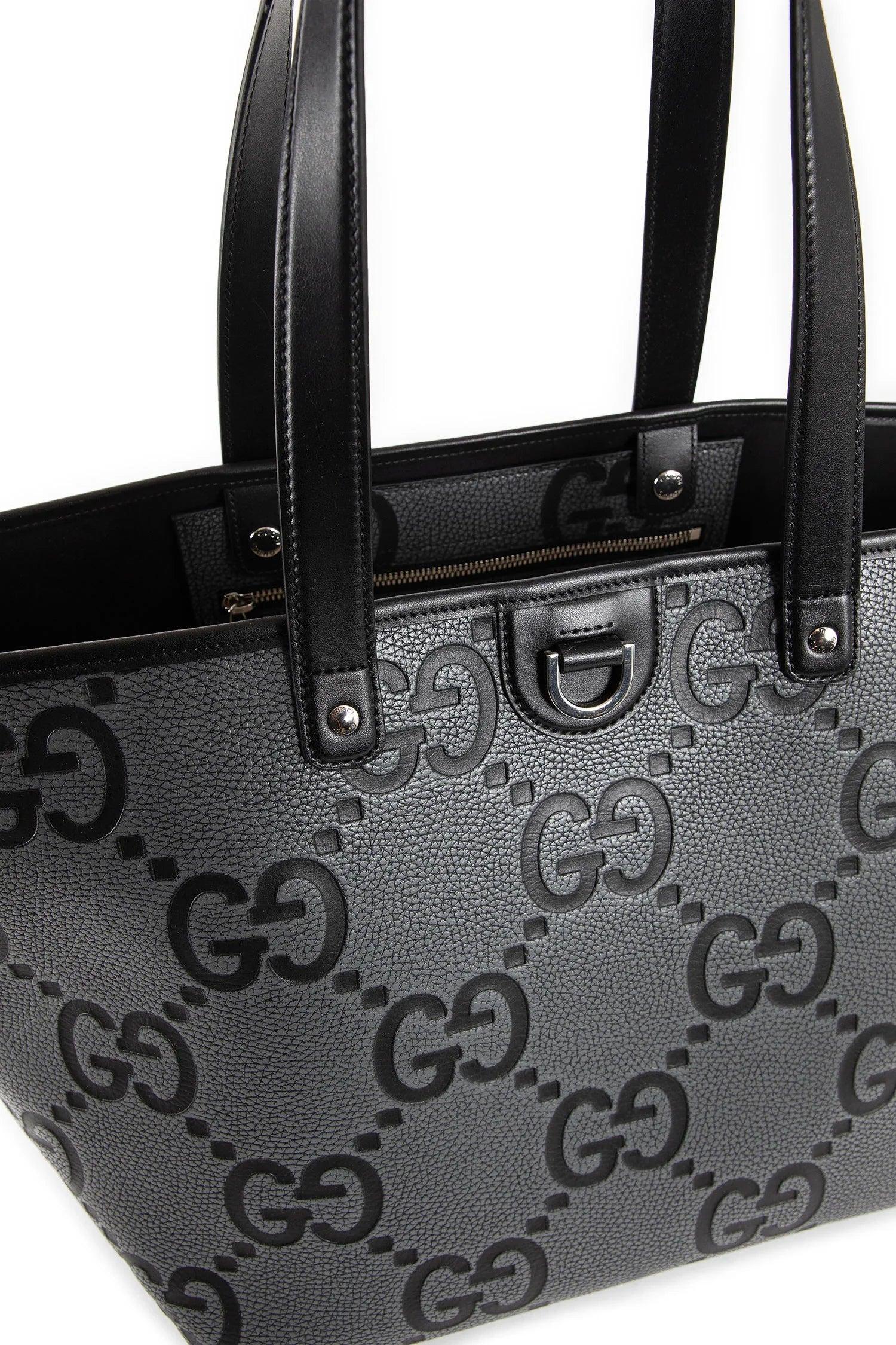 Gucci Jumbo Gg Tote Bag in Gray for Men | Lyst