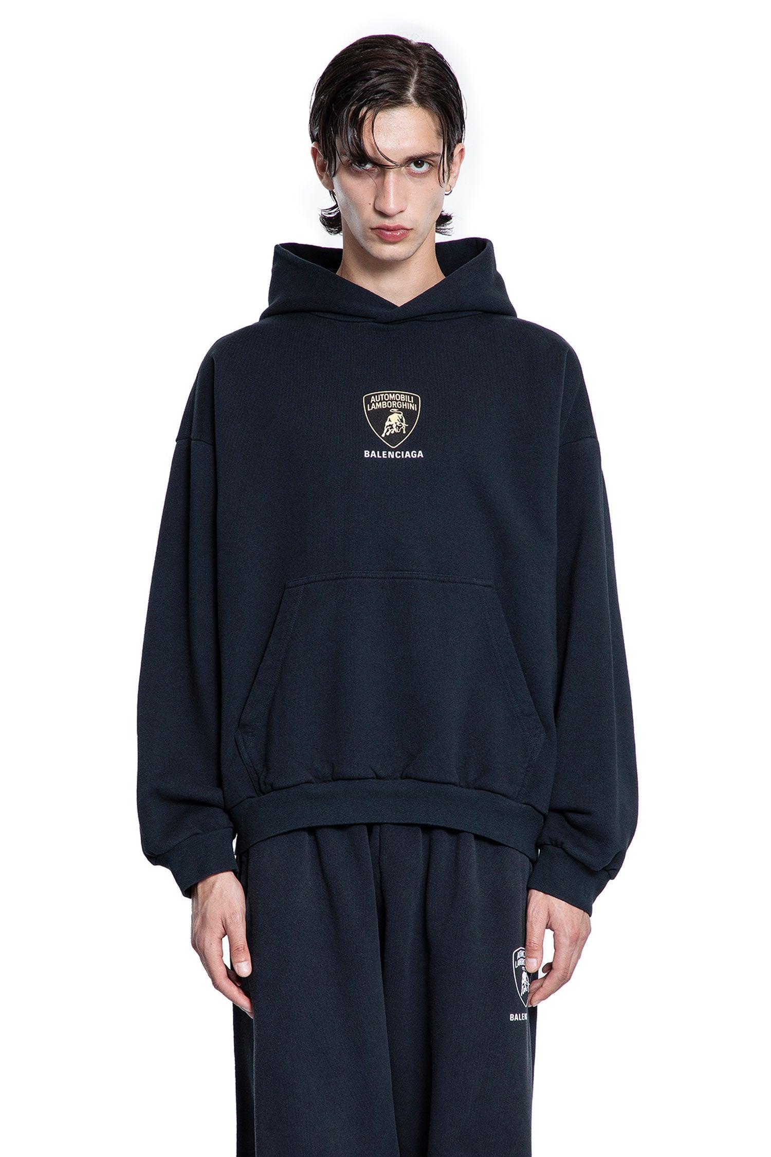 Balenciaga X Automobili Lamborghini Cotton Hoodie in Blue