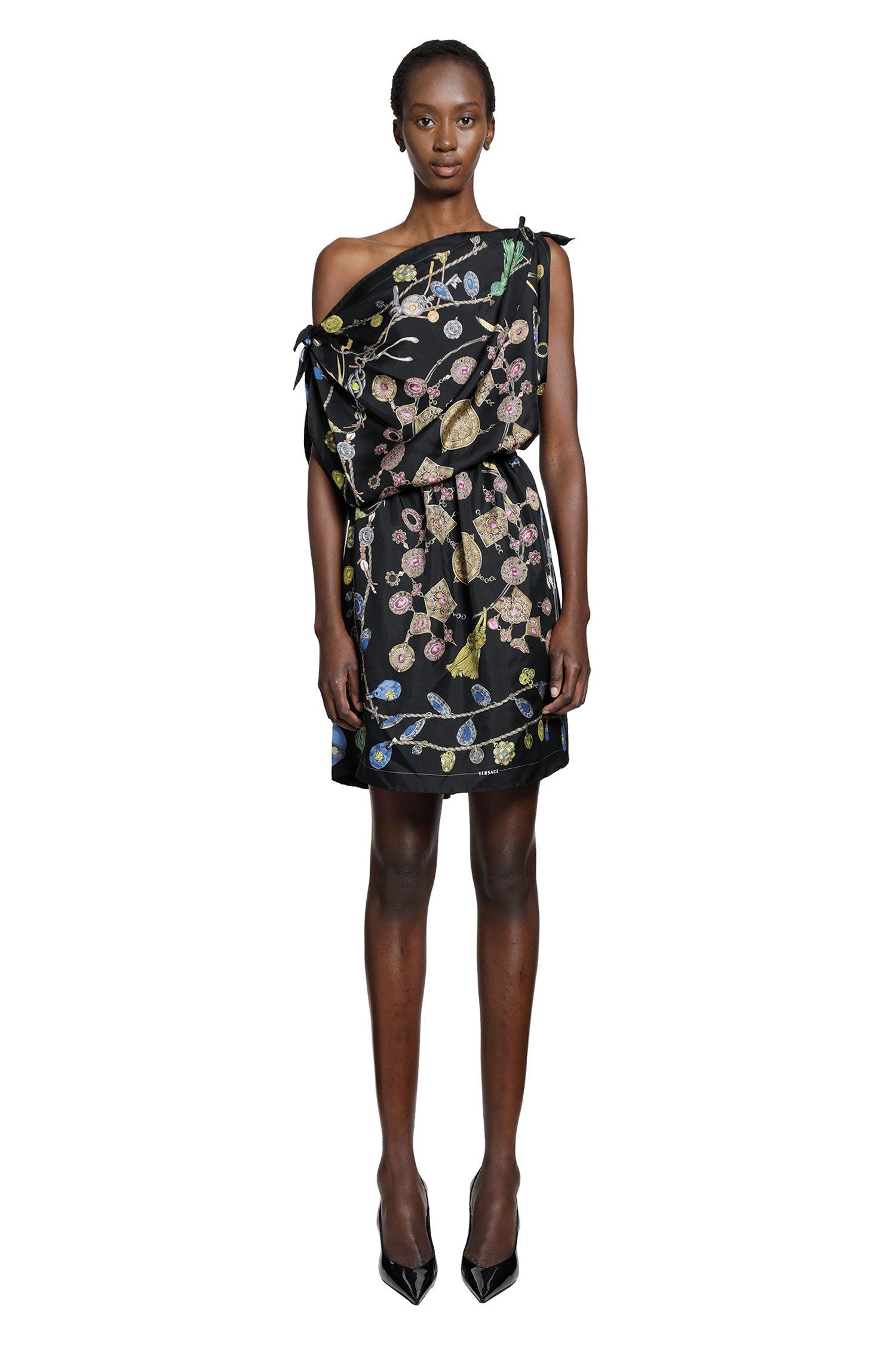 versace casual dresses Versace Barocco Texture Short Dress