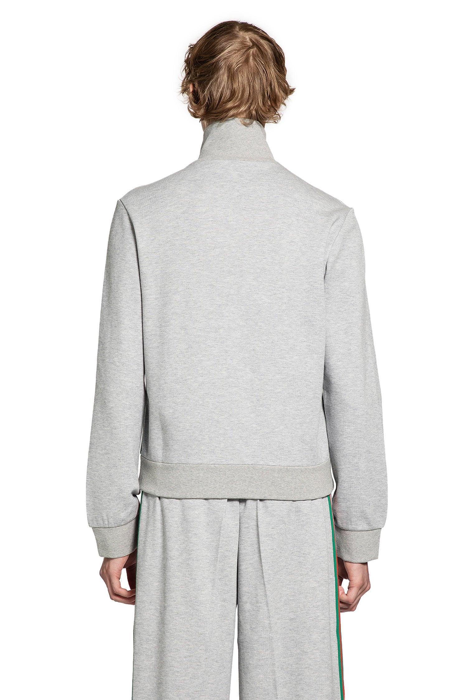 Gucci Piqué Track Jacket in Gray for Men | Lyst