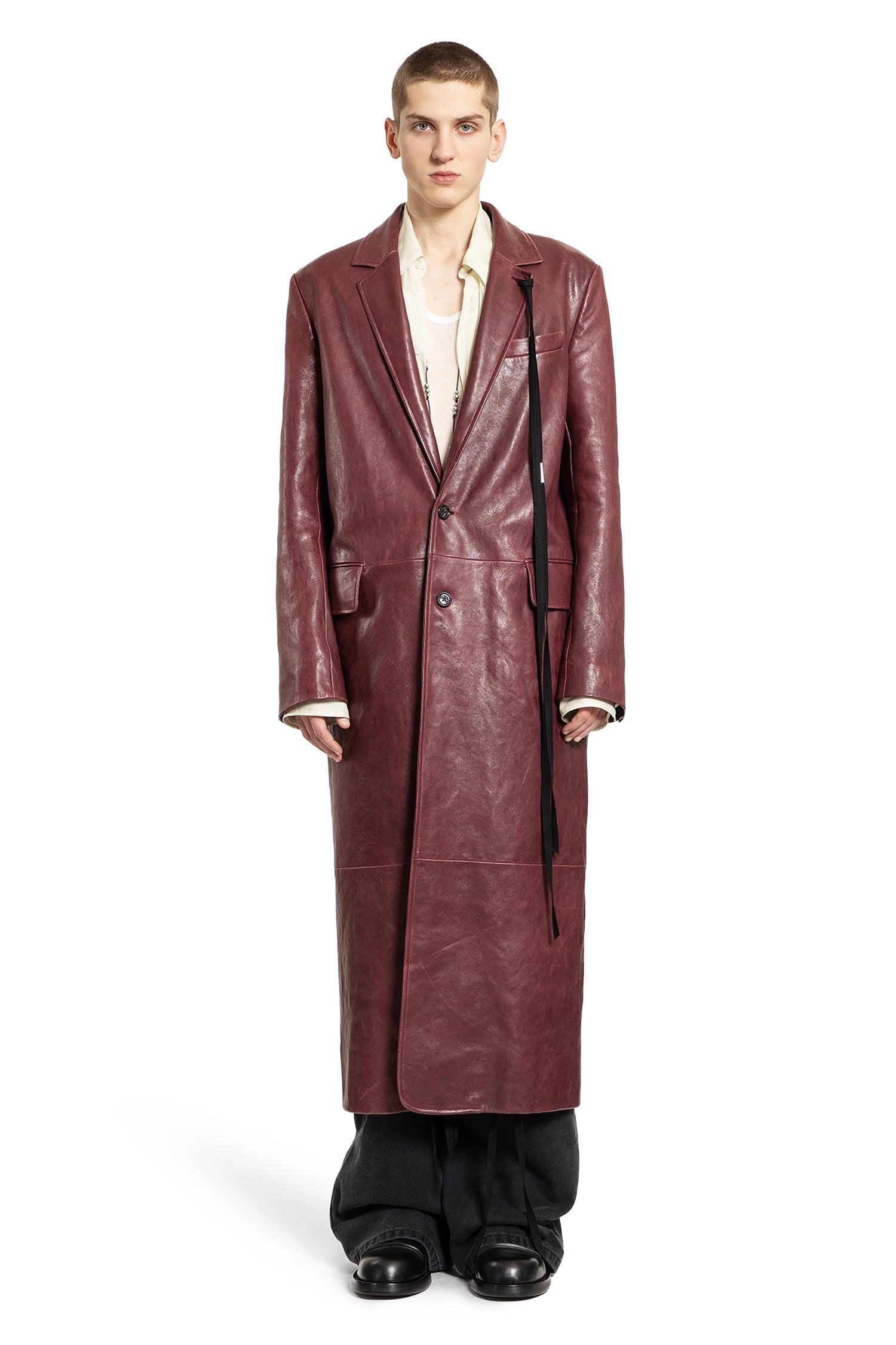 Ann Demeulemeester Coats in Red for Men | Lyst