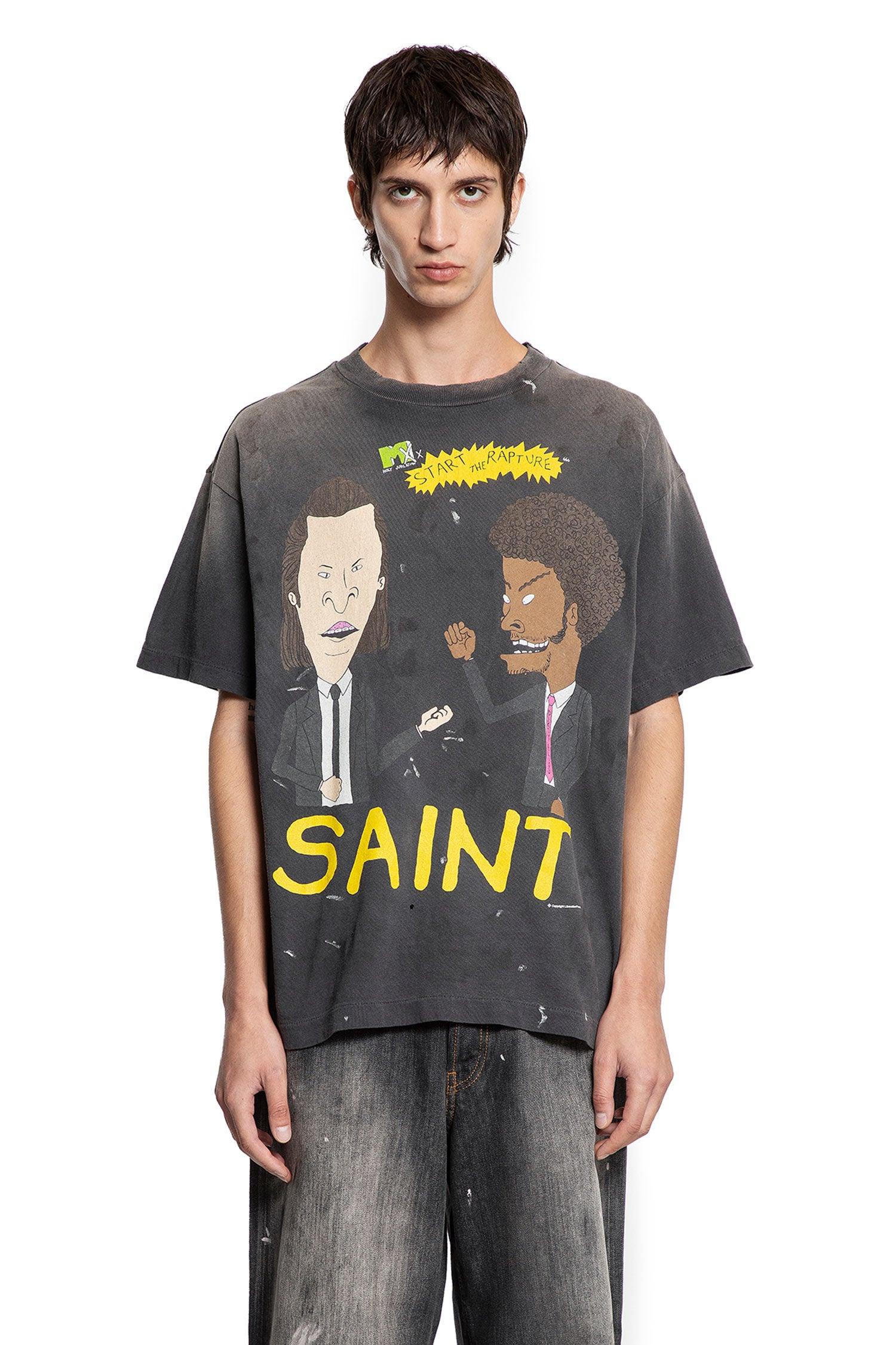 ち　Saint Michael Short Sleeve Tee 初期 Saint Michael Rapture Short Sleeve Tee in Black for Men | Lyst