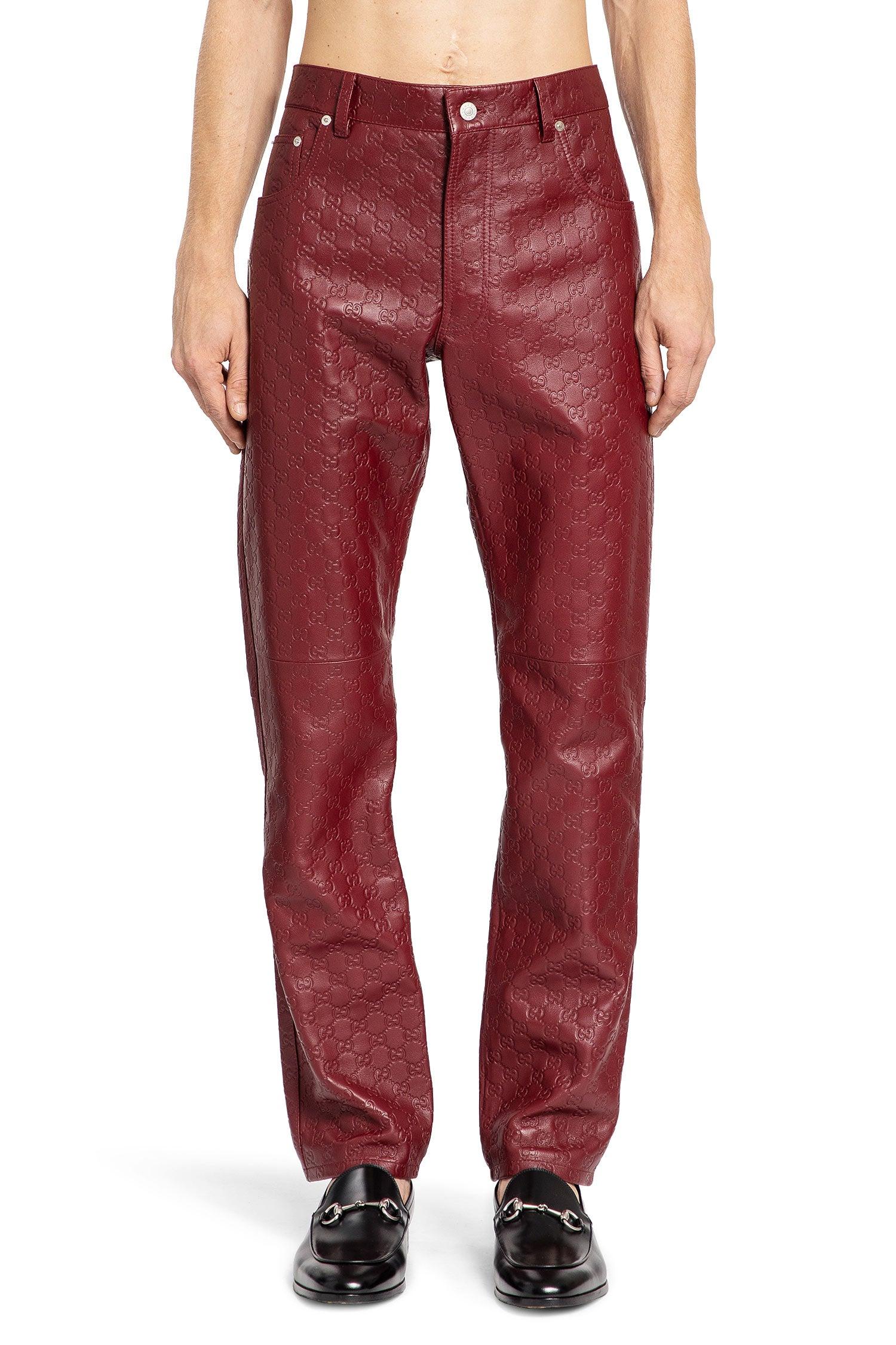 Gucci Trousers in Red for Men | Lyst