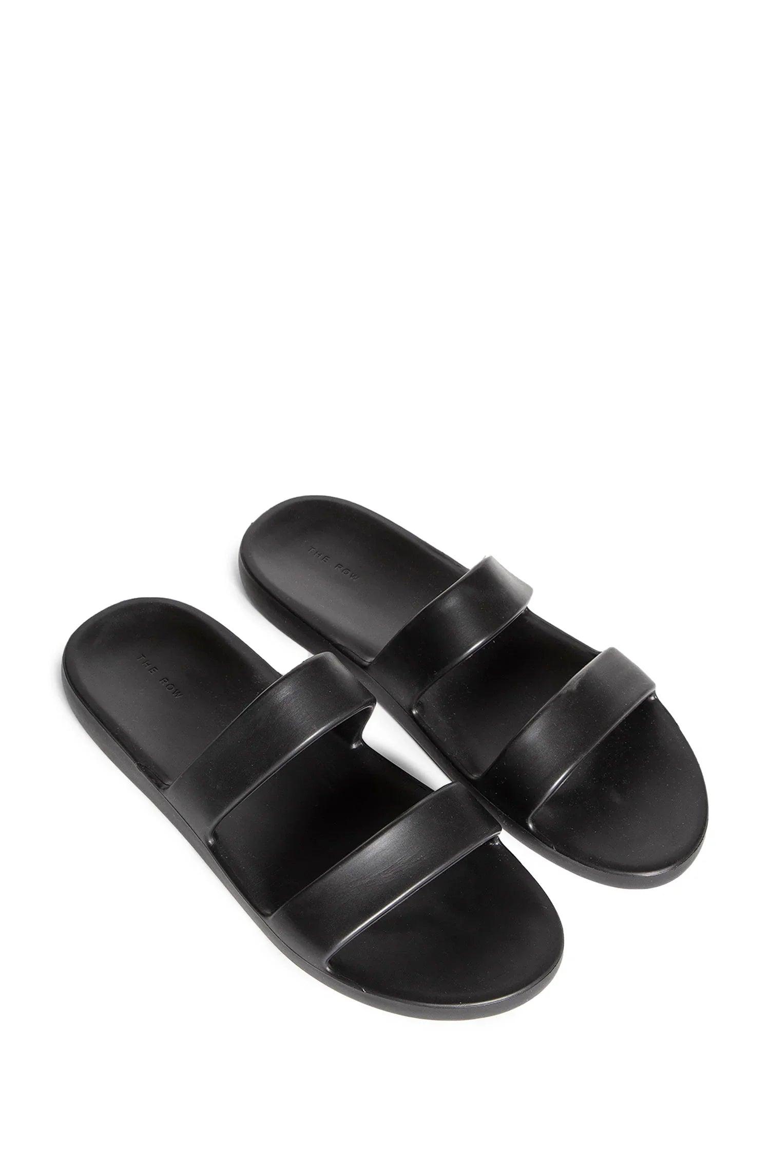 The Row Foam Sandals in Black | Lyst