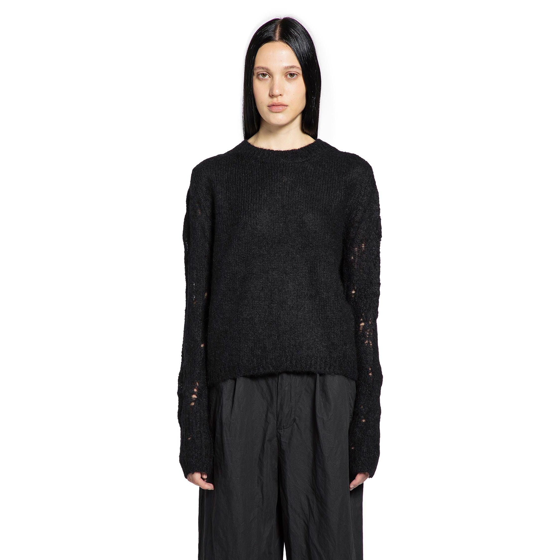 Thom Krom Merino Wool Baby Alpaca Knit Distressed Oversized 