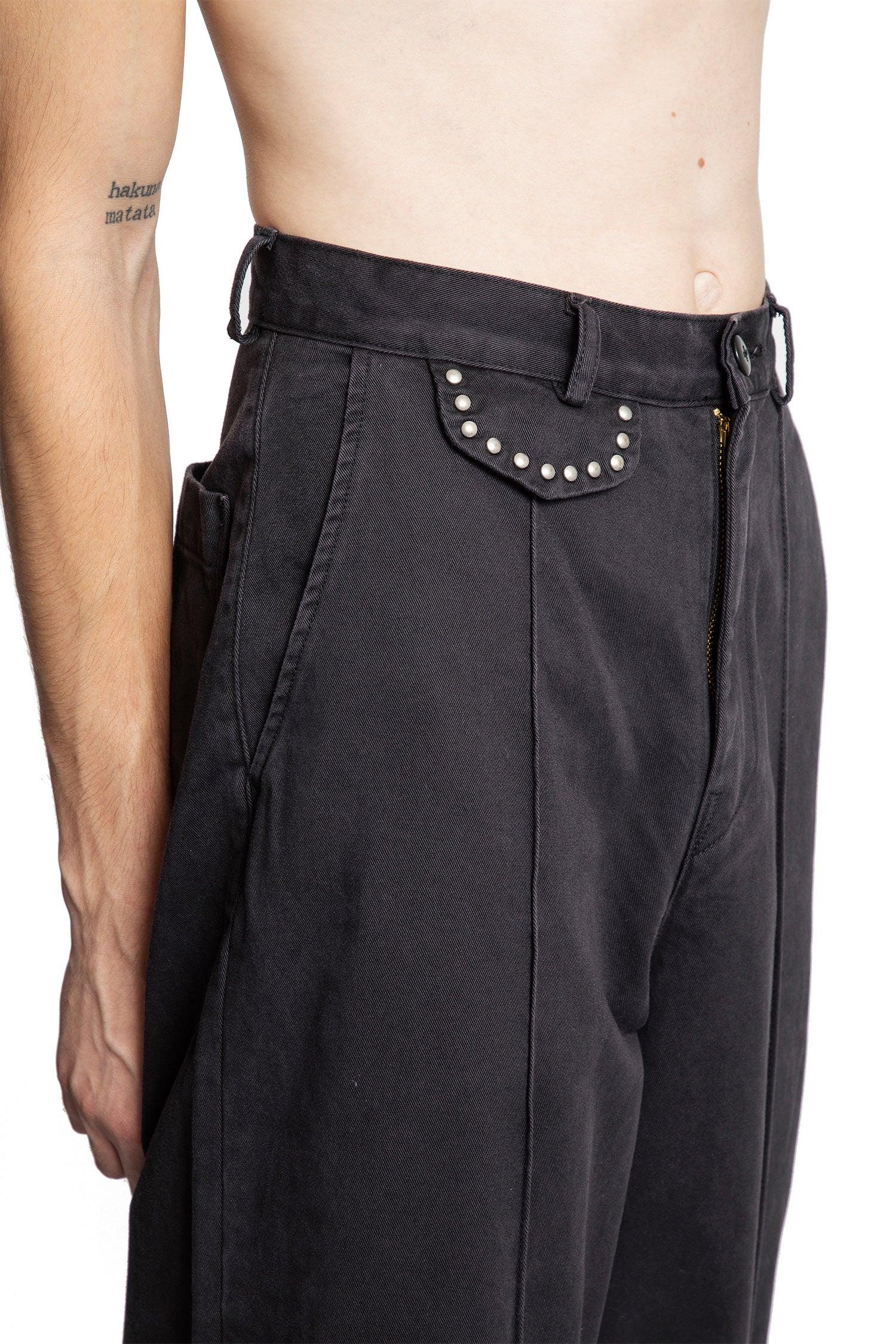 Kapital Chino Boogie Day Baggy Pants in Black for Men | Lyst