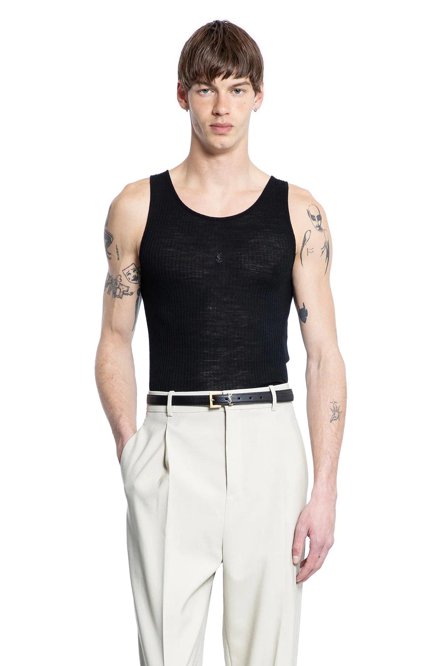 Men's Saint Laurent Sleeveless t-shirts | Lyst