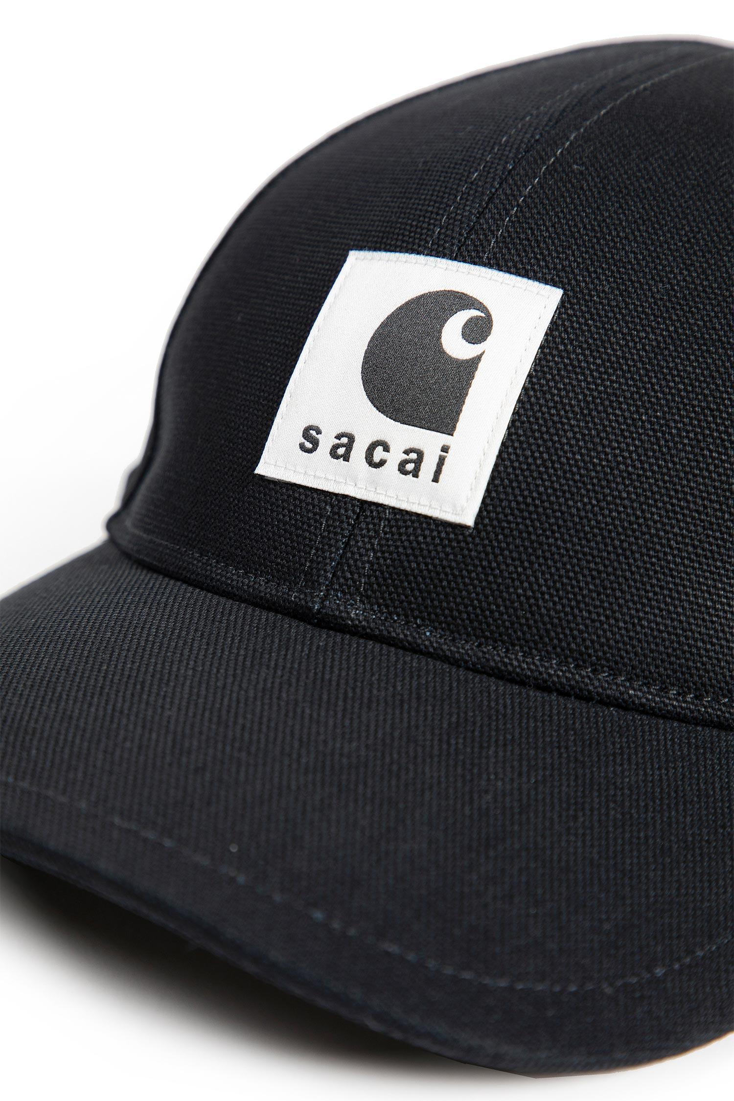 Sacai Cotton Duck Baseball Cap in Black for Men | Lyst