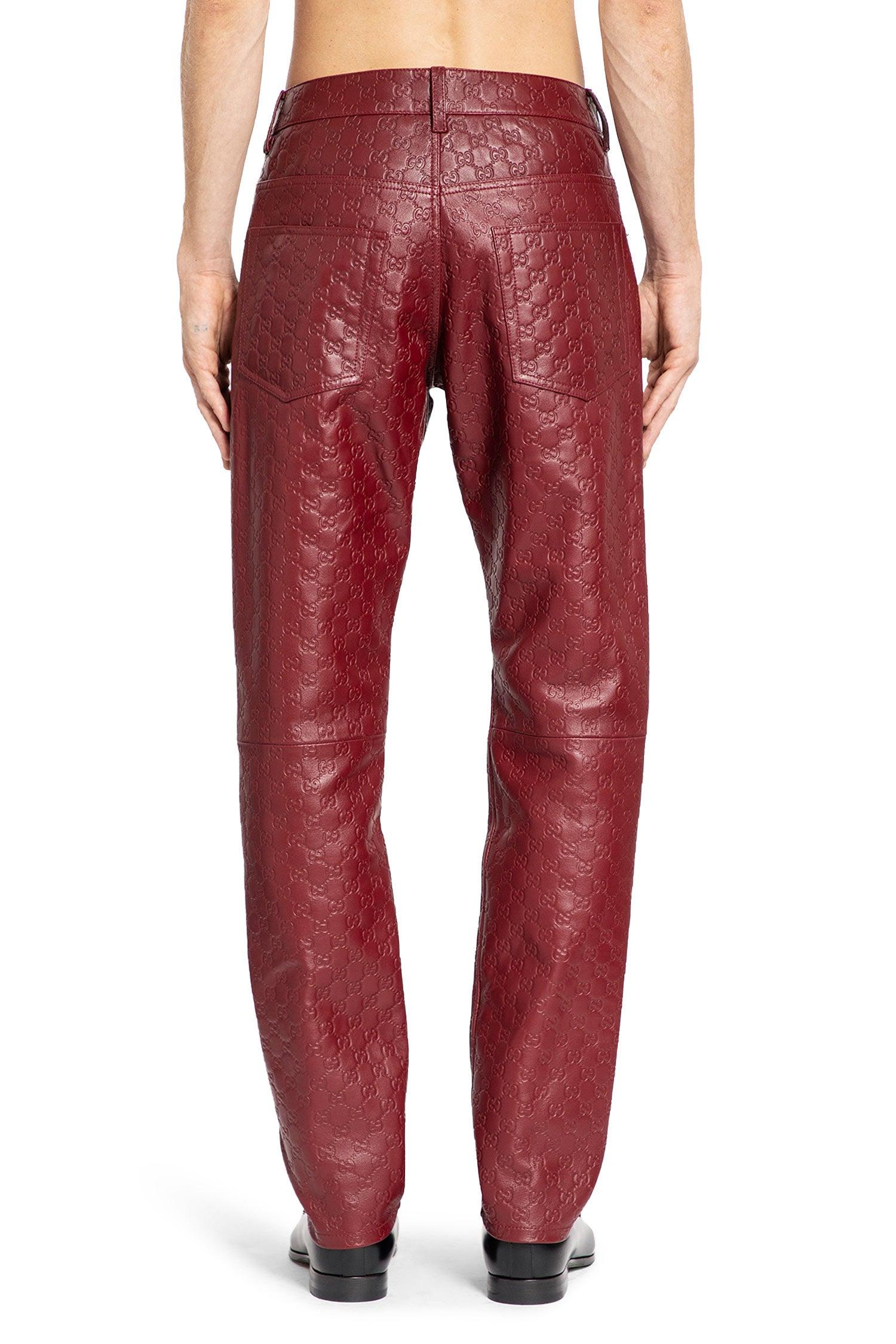 Gucci Trousers in Red for Men | Lyst