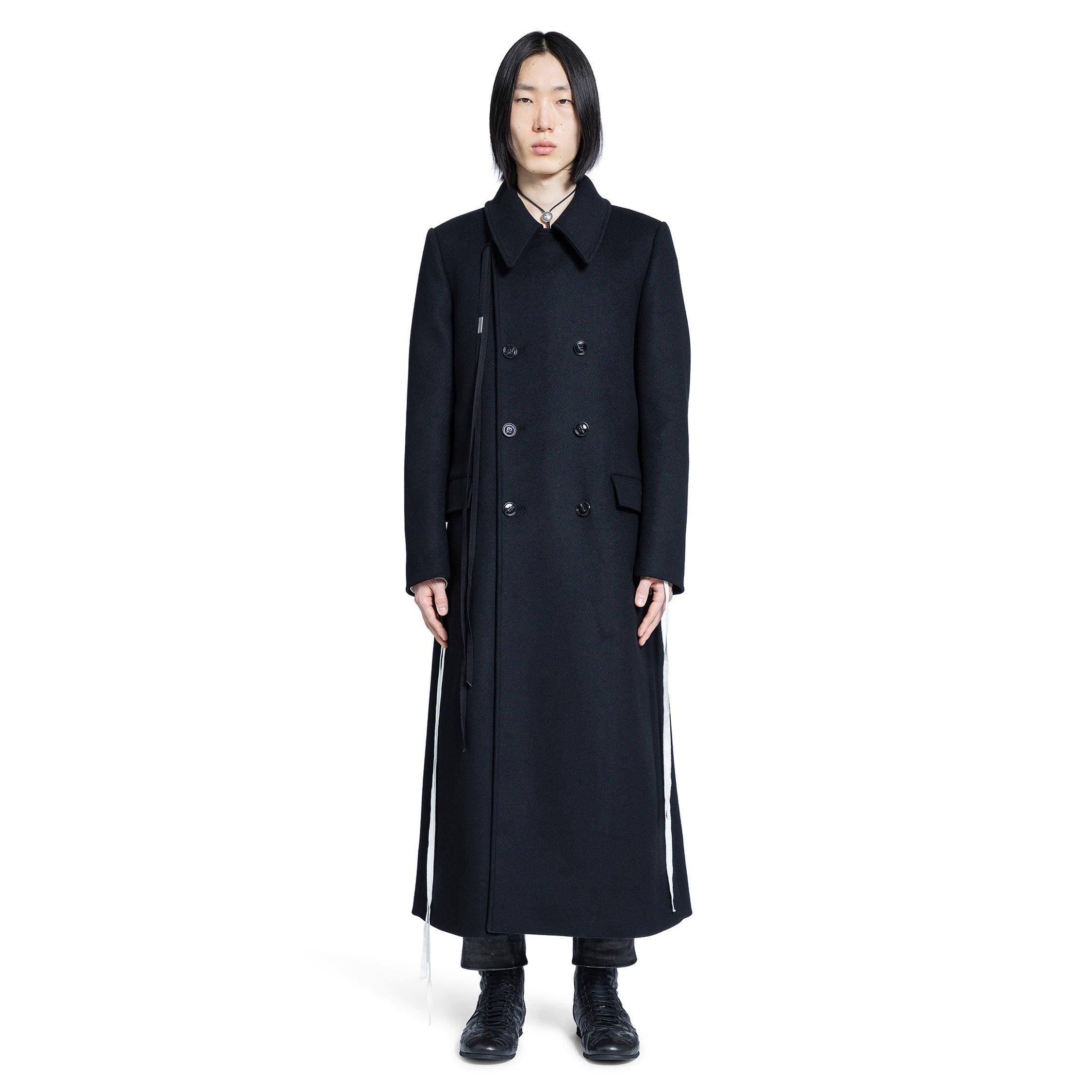 Ann Demeulemeester Miles Long Coat in Blue for Men | Lyst UK